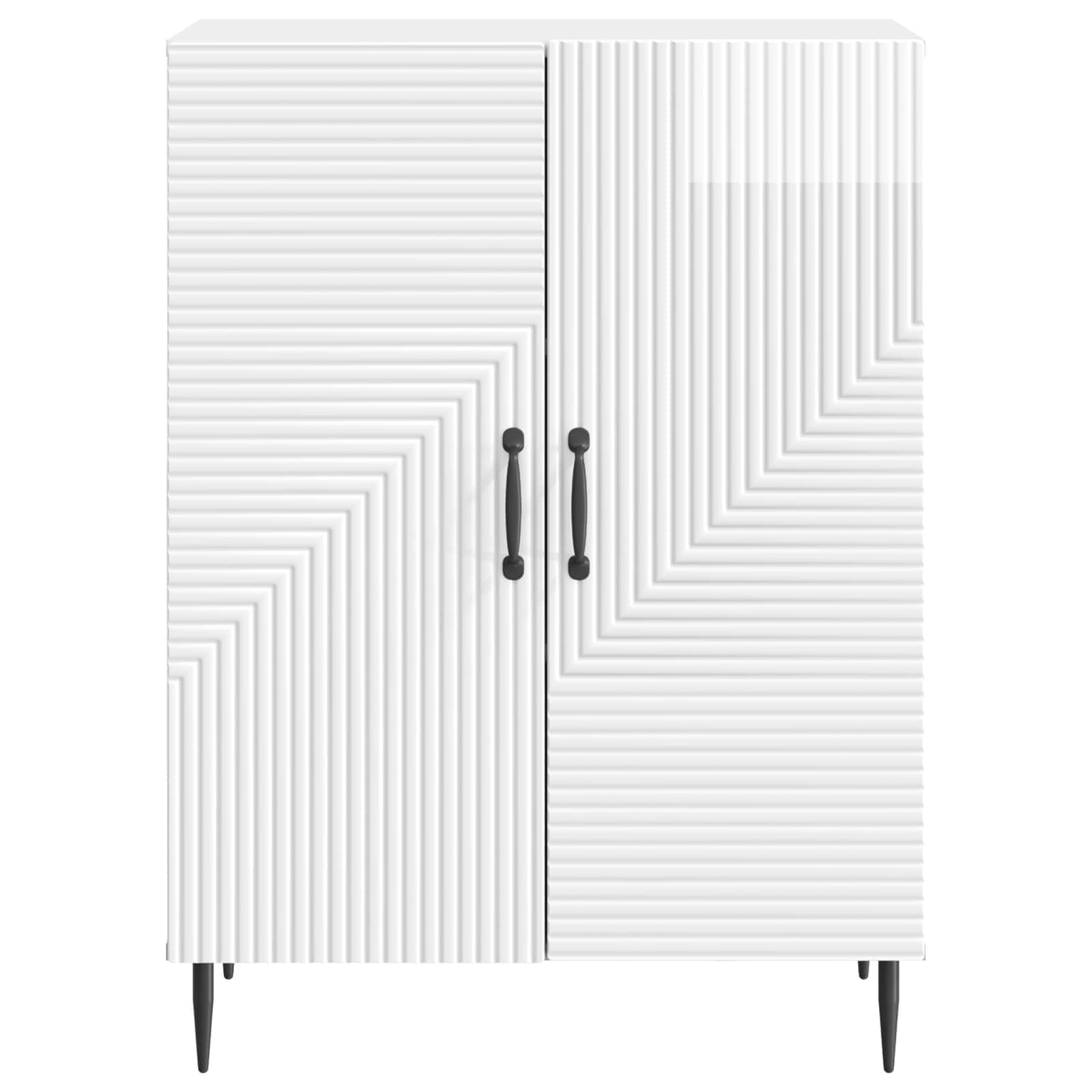 Kreveta Bijela visokog sjaja 66 x 34,5 x 89,5 cm