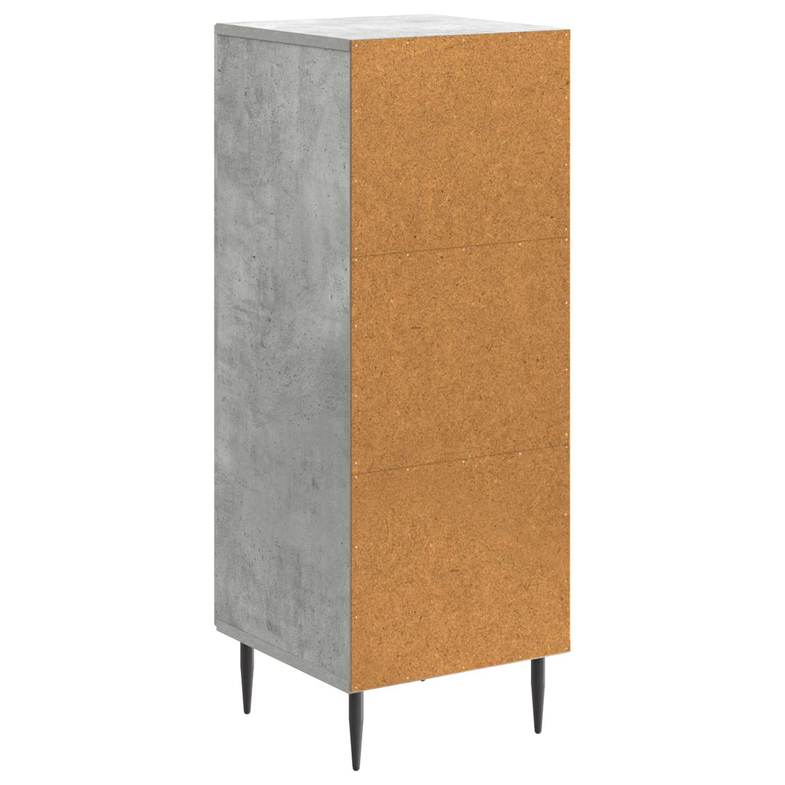 Kreveta Betonska siva 33 x 34,5 x 89,5 cm Konstruirano drvo