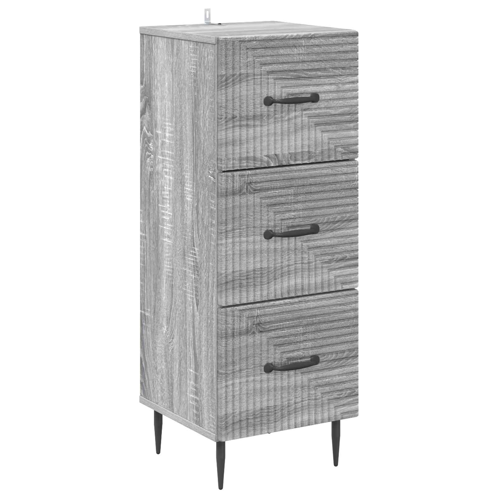 Ormar s ladicama Siva sonoma 33 x 34,5 x 89,5 cm