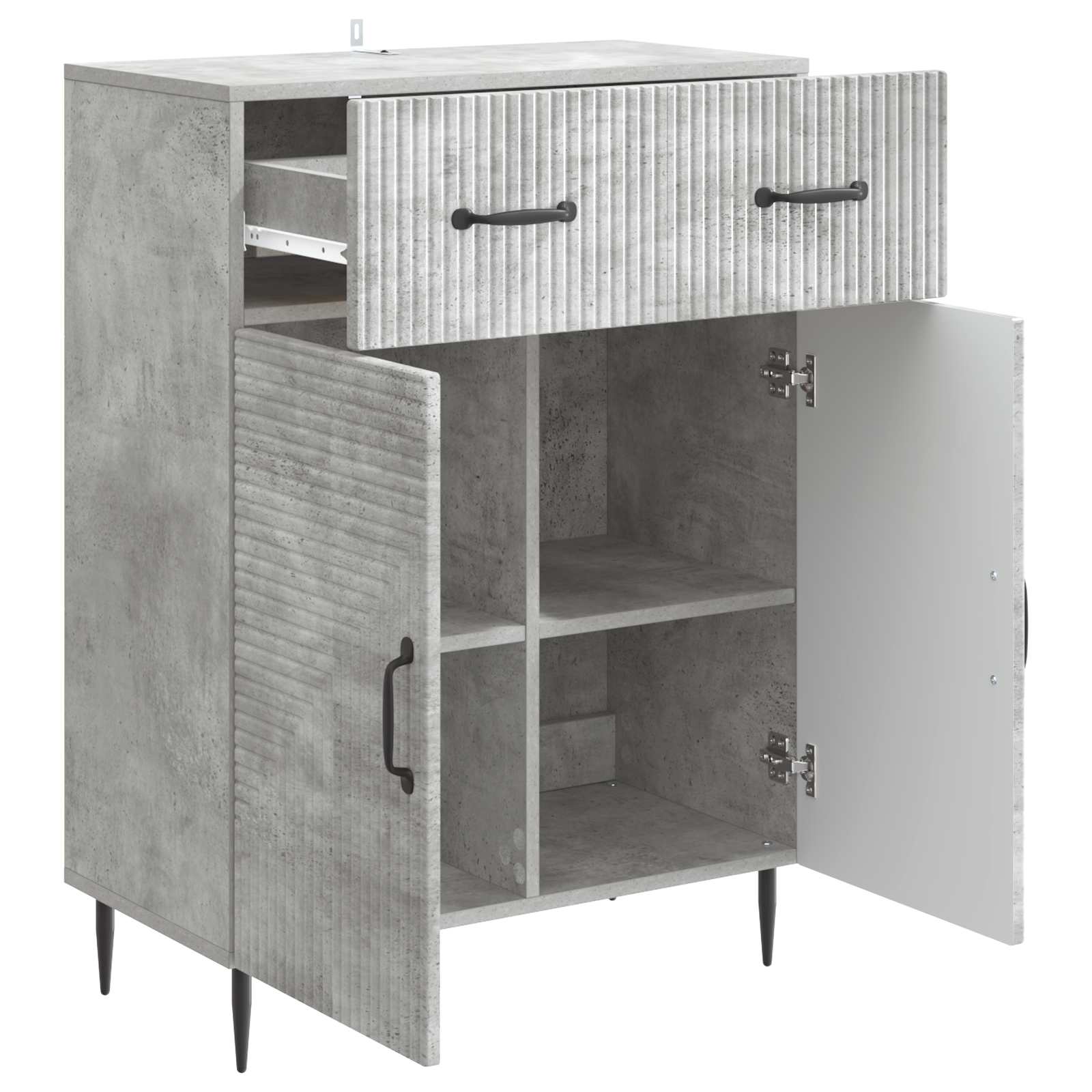 Kreveta Betonska siva 66 x 34,5 x 89,5 cm Konstruirano drvo