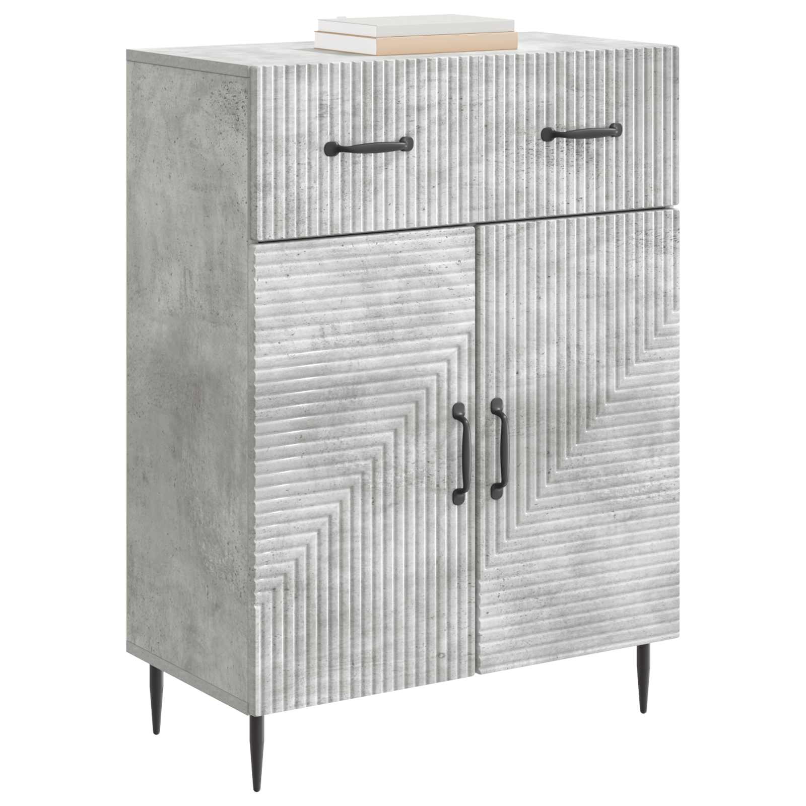 Kreveta Betonska siva 66 x 34,5 x 89,5 cm Konstruirano drvo