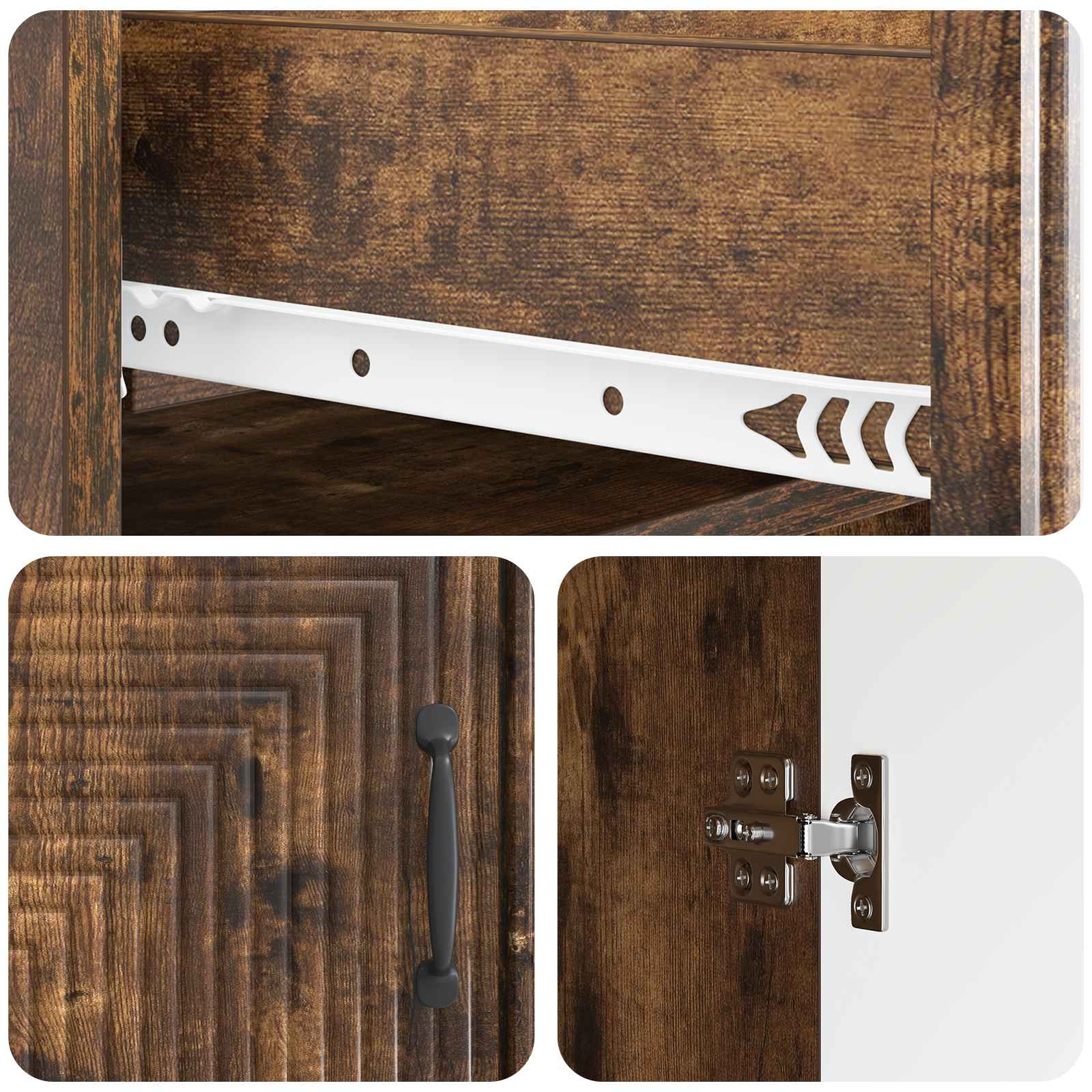 Kreveta Dimljeni hrast 66 x 34,5 x 89,5 cm Konstruirano drvo