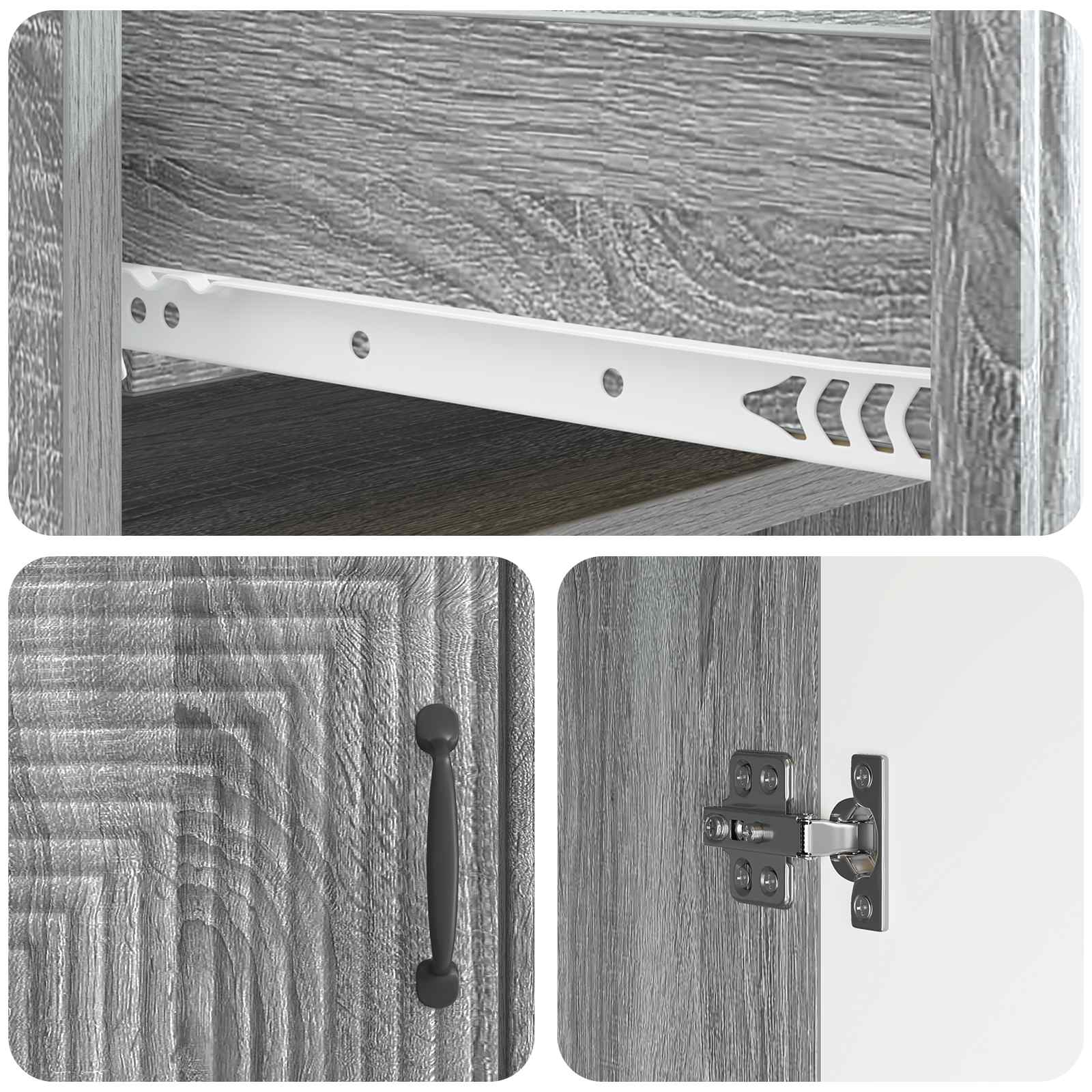 Kreveta Siva sonoma 66 x 34,5 x 89,5 cm Konstruirano drvo