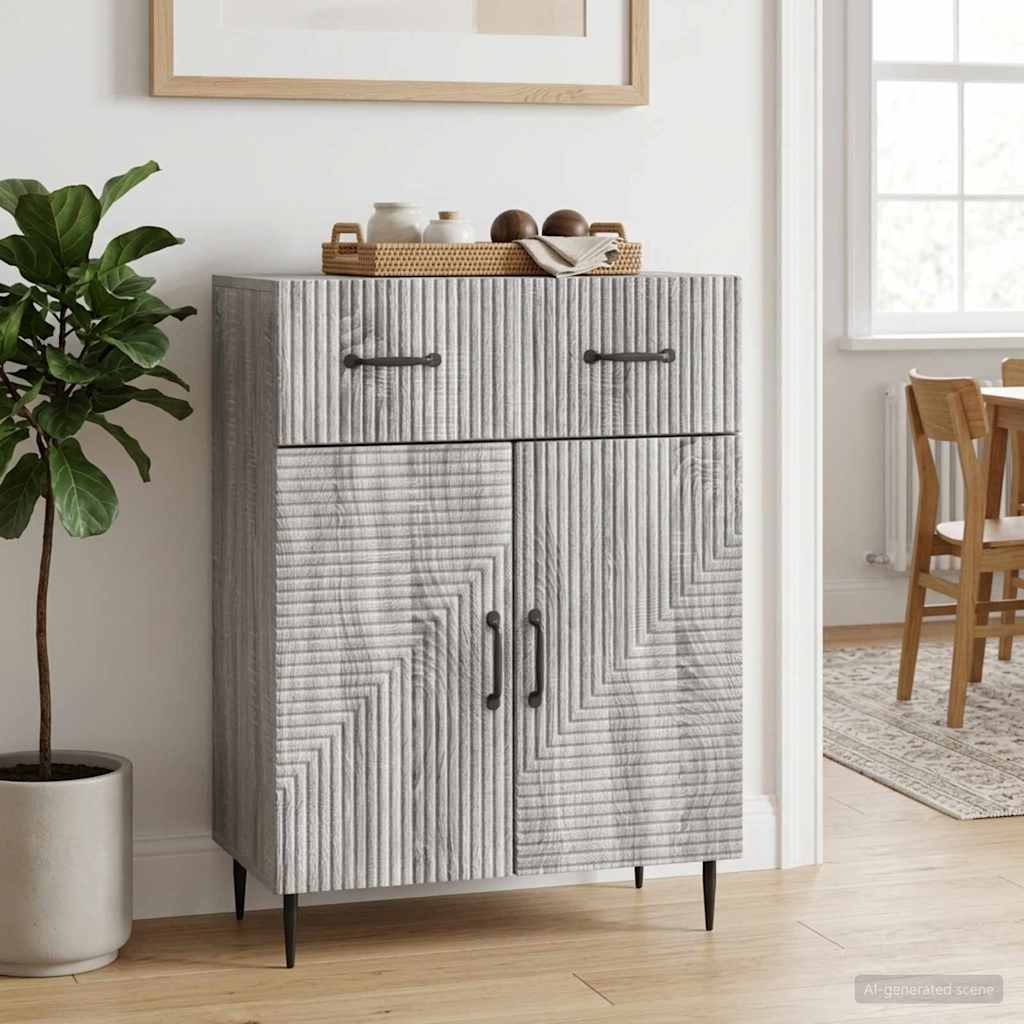 Kreveta Siva sonoma 66 x 34,5 x 89,5 cm Konstruirano drvo