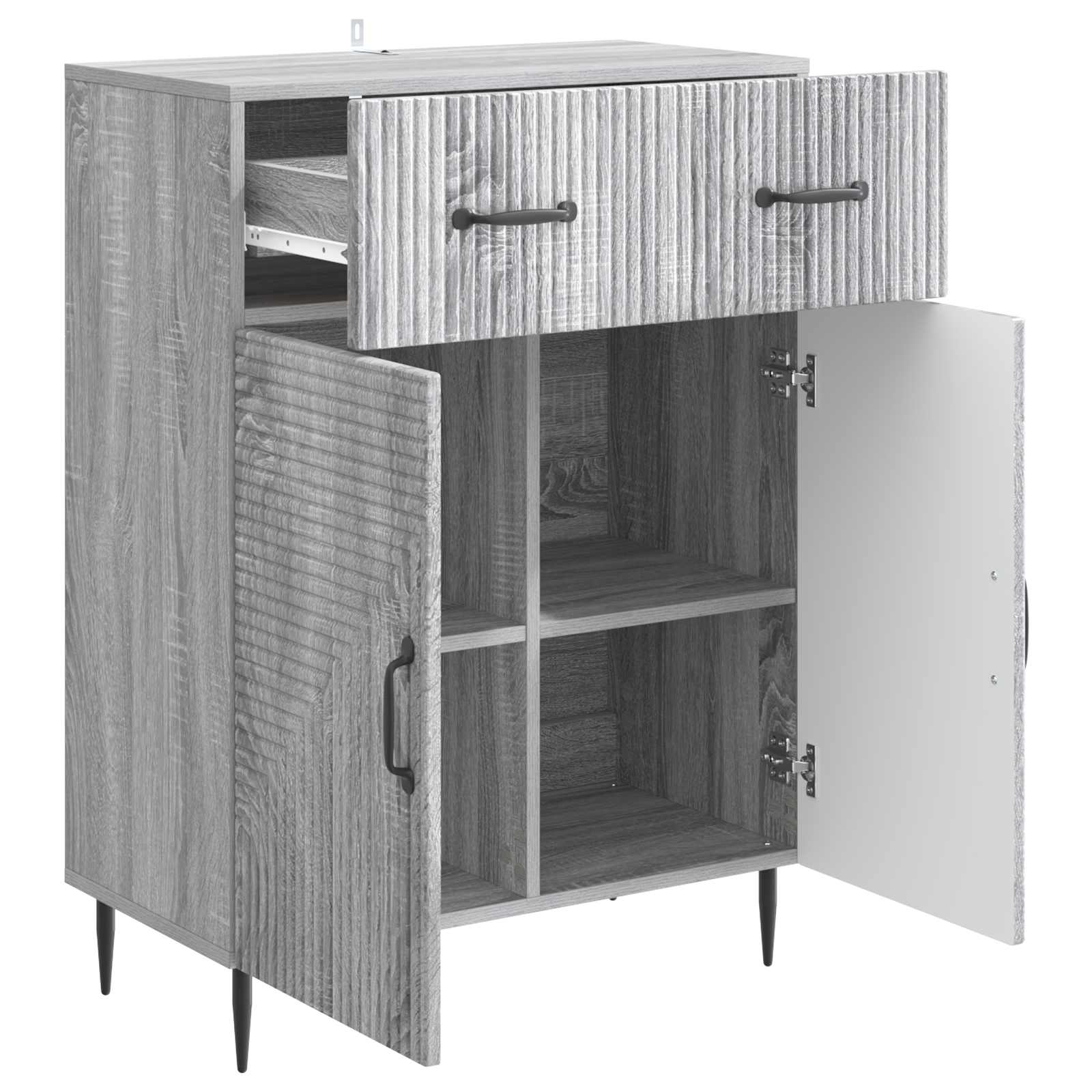 Kreveta Siva sonoma 66 x 34,5 x 89,5 cm Konstruirano drvo