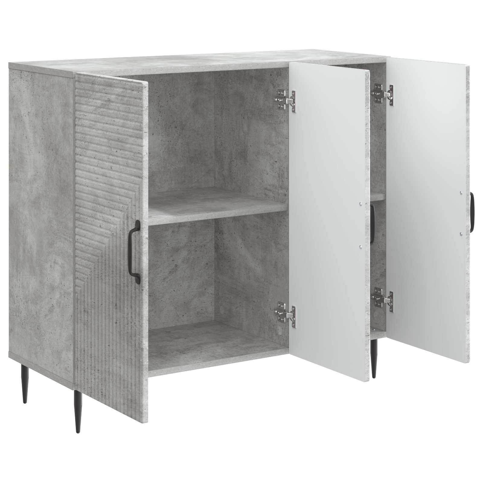 Kreveta Betonska siva 89 x 34,5 x 80 cm Konstruirano drvo