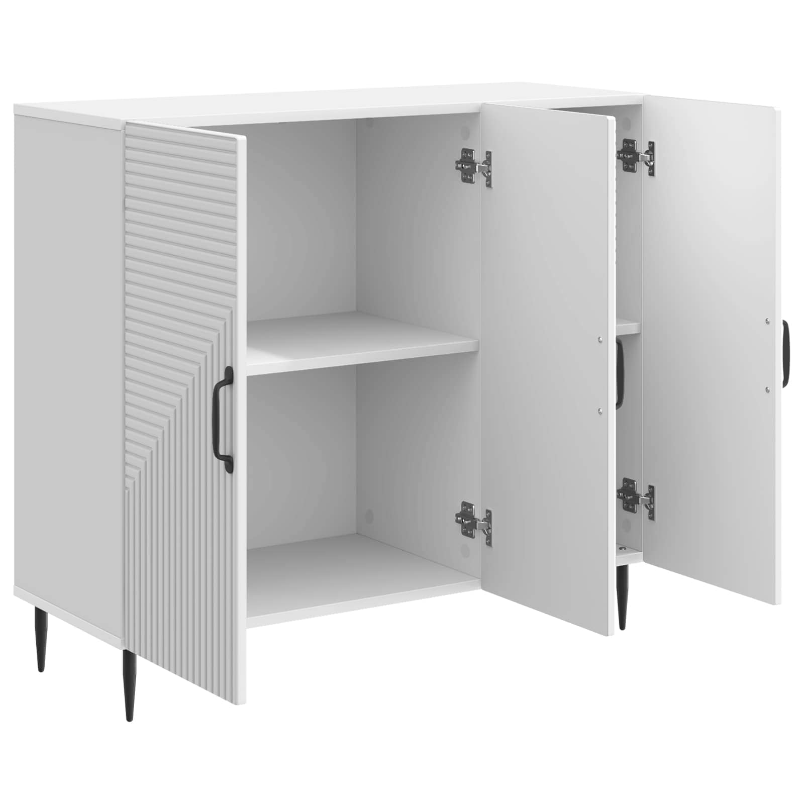 Kreveta Bijela visokog sjaja 89 x 34,5 x 80 cm