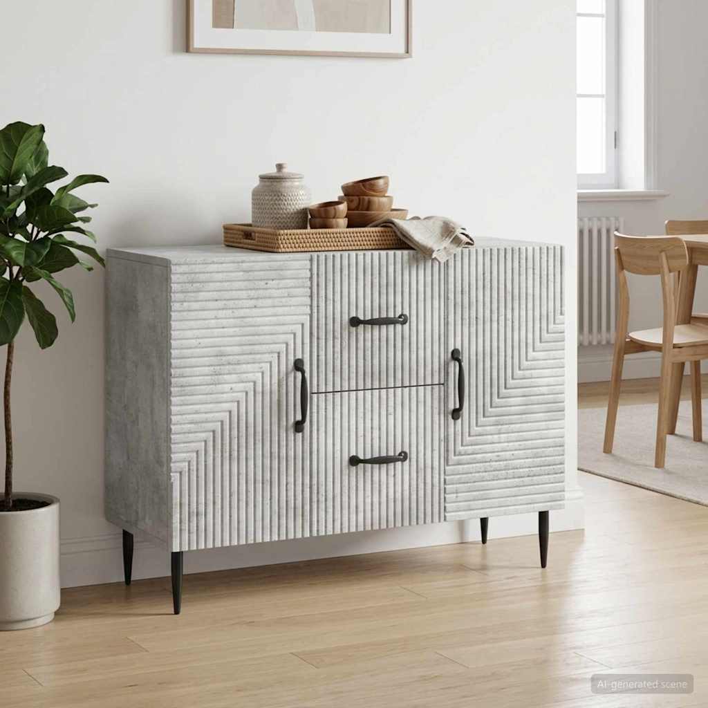 Kreveta Betonska siva 89 x 34,5 x 60 cm Konstruirano drvo