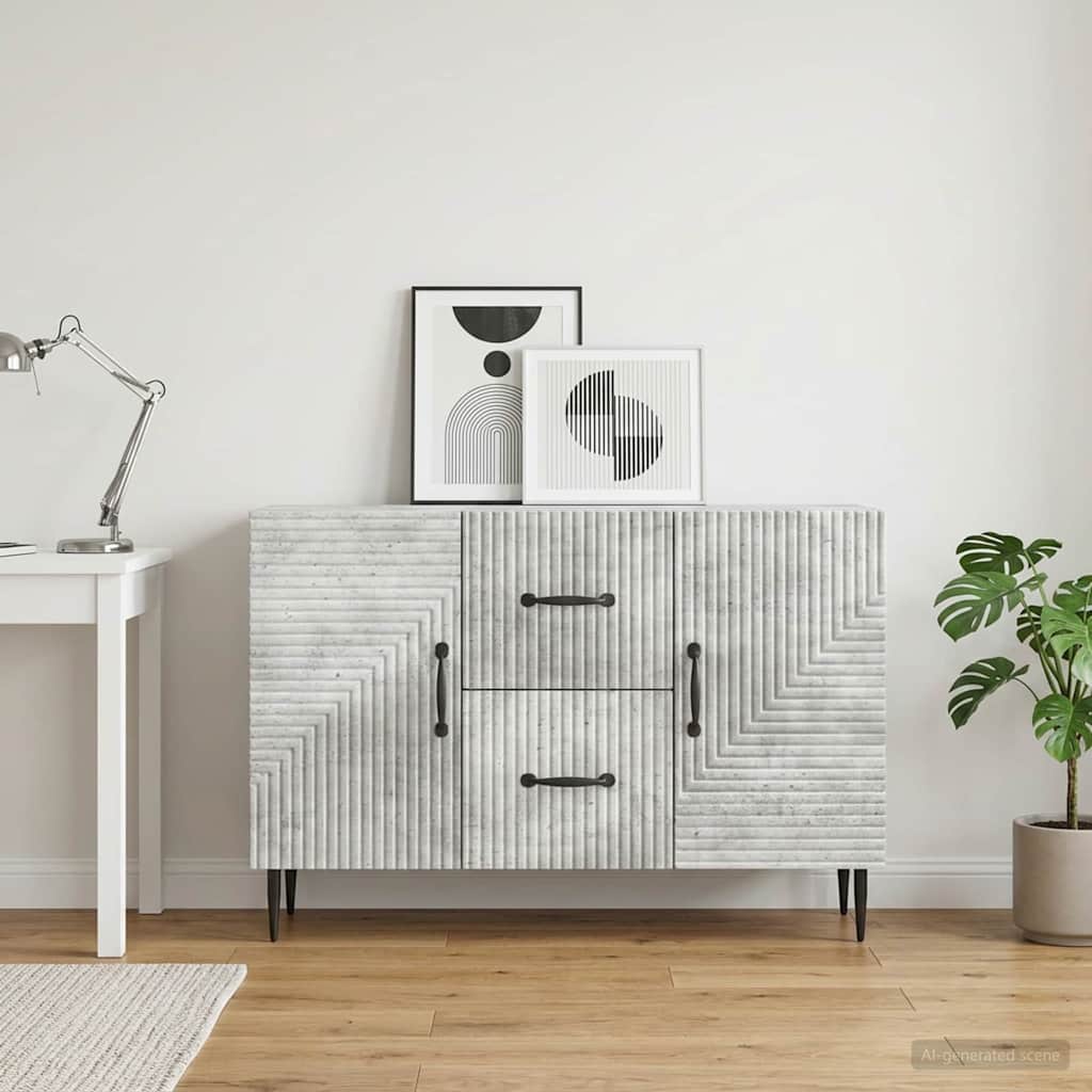 Kreveta Betonska siva 89 x 34,5 x 60 cm Konstruirano drvo