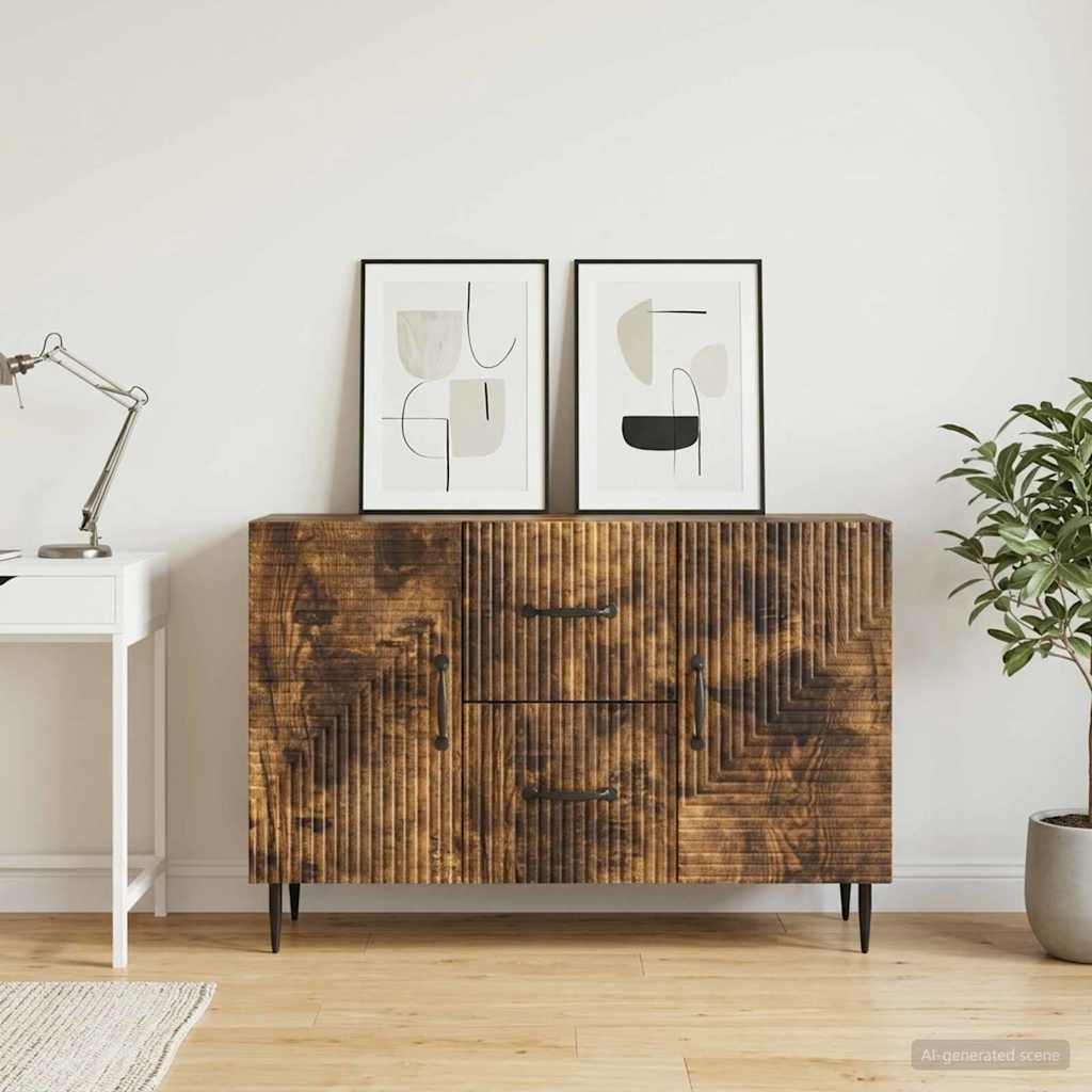 Kreveta Dimljeni hrast 89 x 34,5 x 60 cm Konstruirano drvo