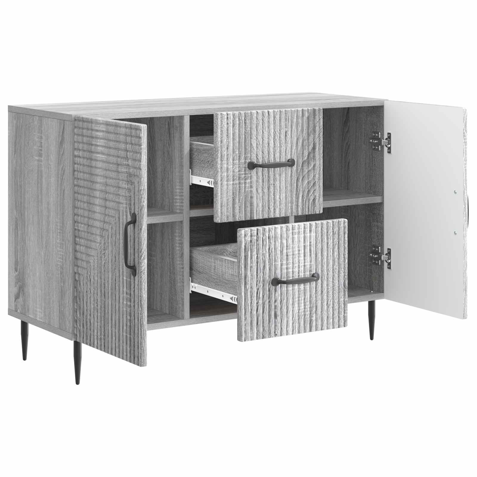 Kreveta Siva sonoma 89 x 34,5 x 60 cm Konstruirano drvo