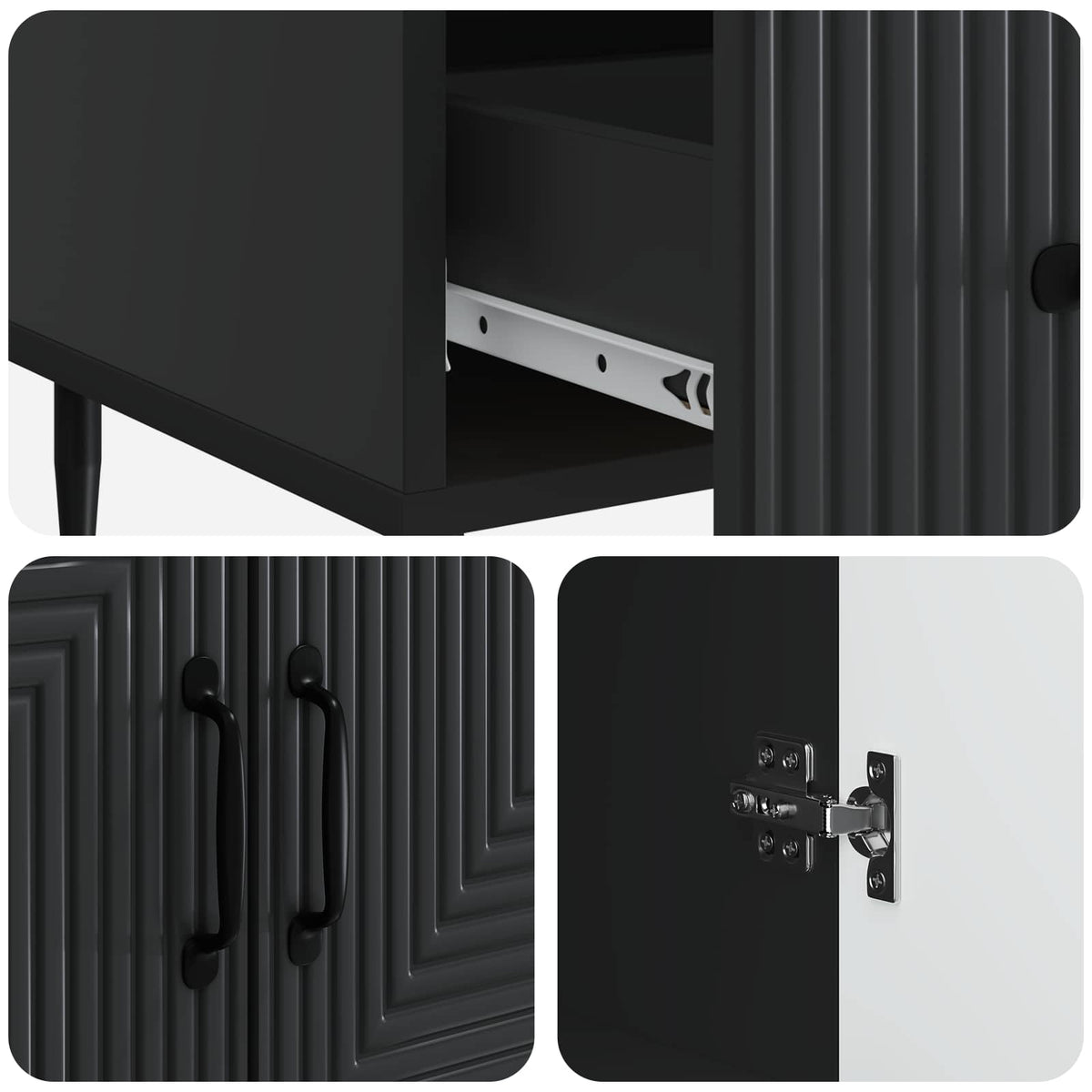 Kreveta s ladicama Crna 66 x 34,5 x 95 cm Konstruirano drvo