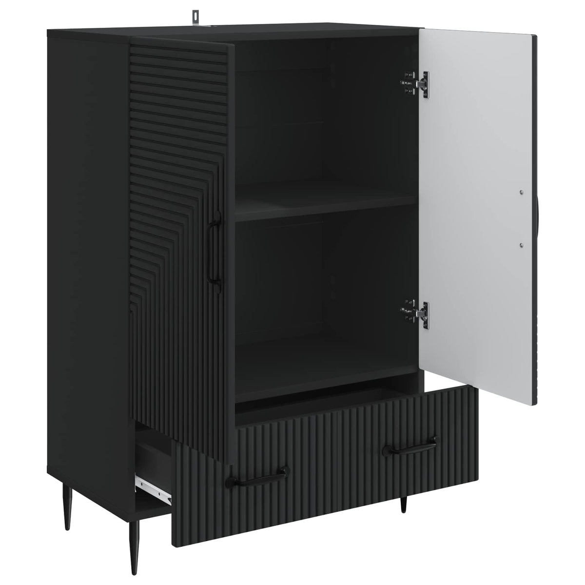 Kreveta s ladicama Crna 66 x 34,5 x 95 cm Konstruirano drvo
