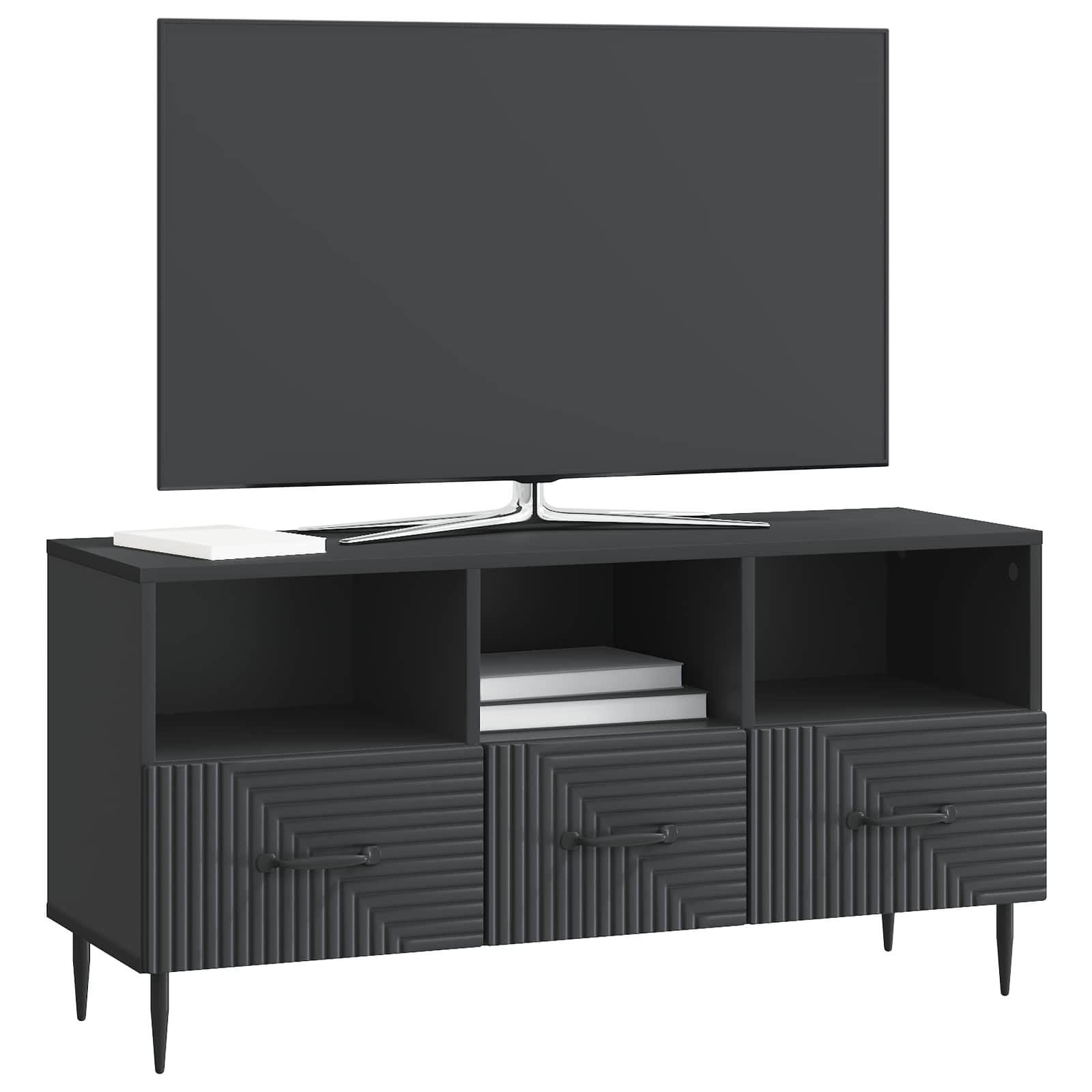 TV ormar s ladicama Crna 102 x 34,5 x 50 cm Konstruirano drvo