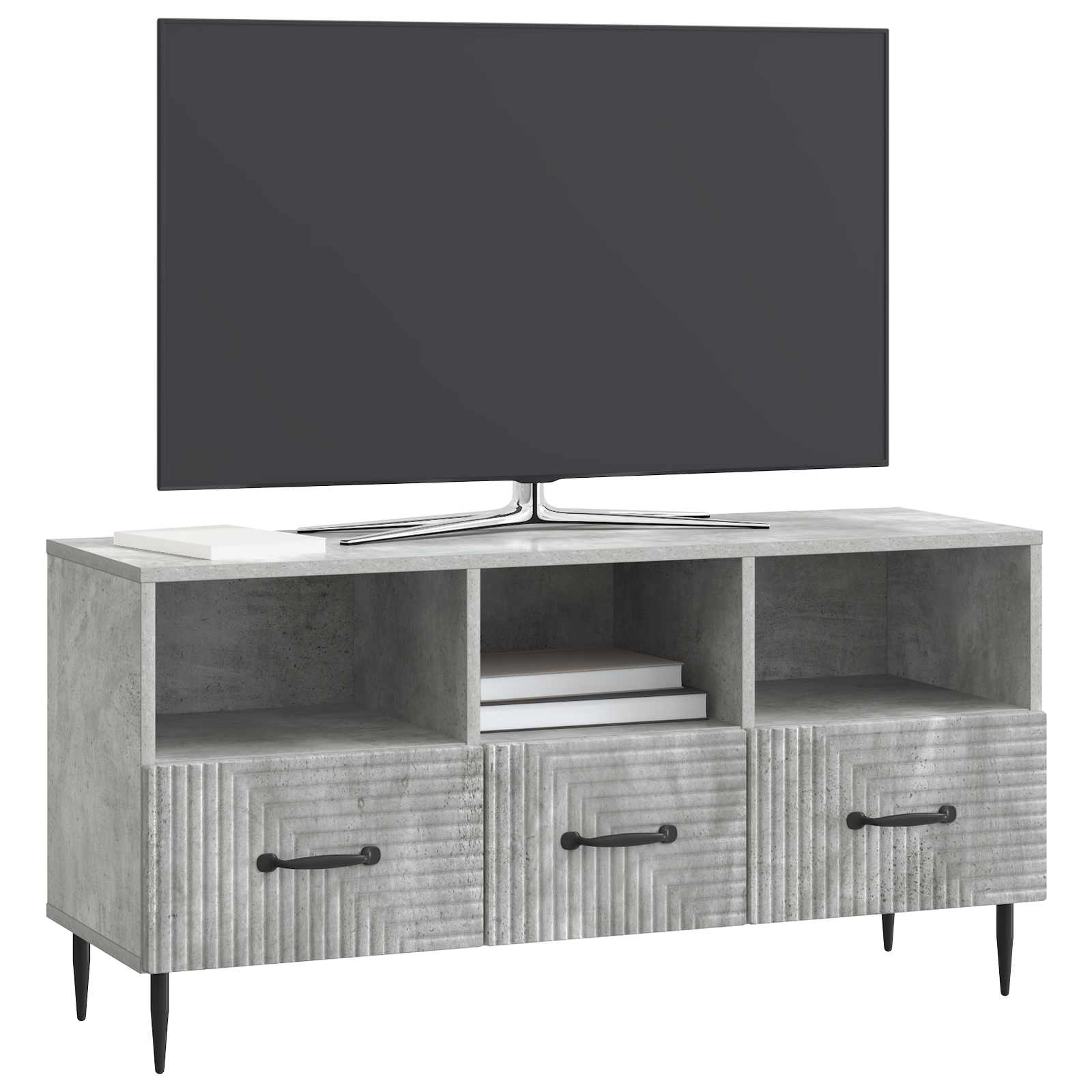 TV ormar Betonska siva 102 x 34,5 x 50 cm Konstruirano drvo