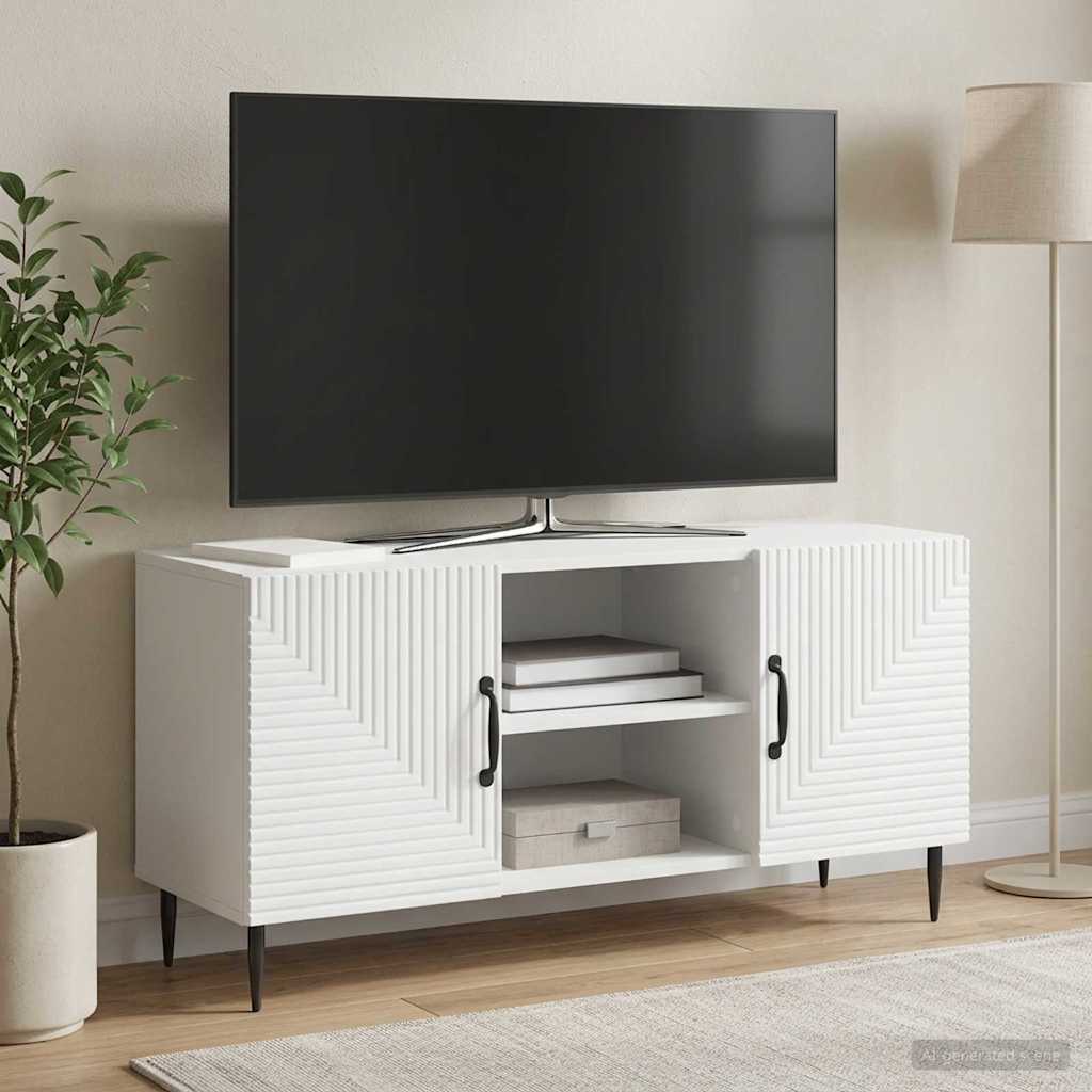 TV ormar Bijela 102 x 34,5 x 50 cm Konstruirano drvo