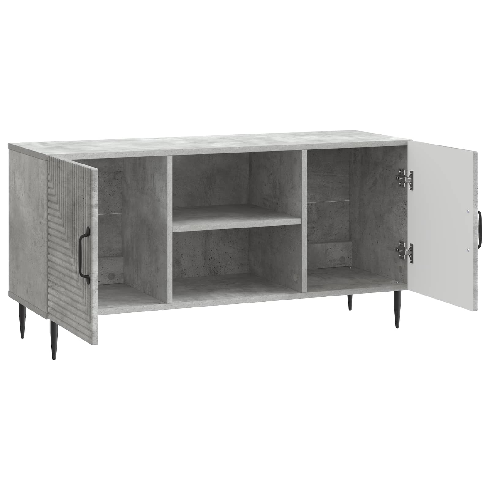 TV ormar Betonska siva 102 x 34,5 x 50 cm Konstruirano drvo