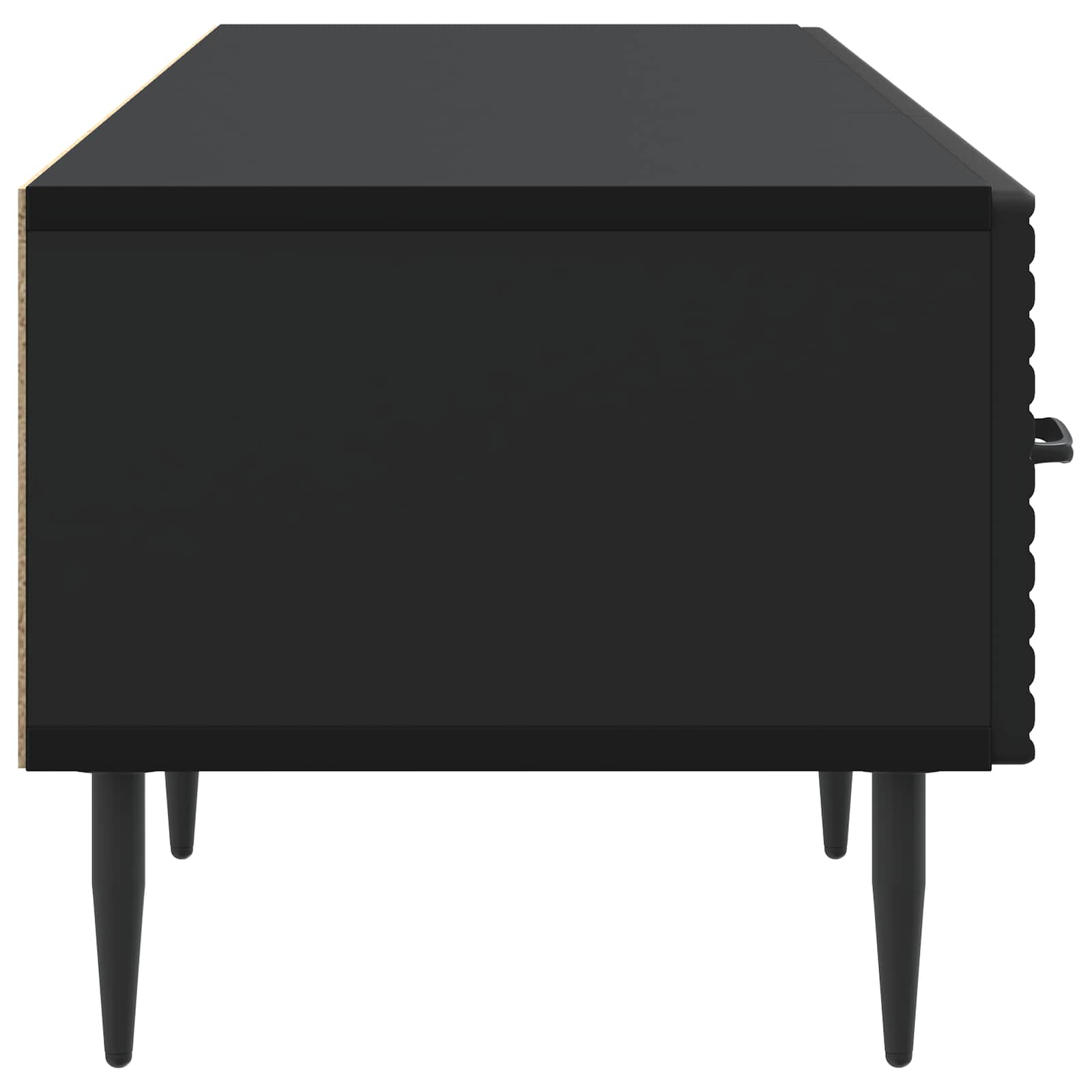 TV ormar s ladicama Crna 147 x 34,5 x 30 cm Konstruirano drvo