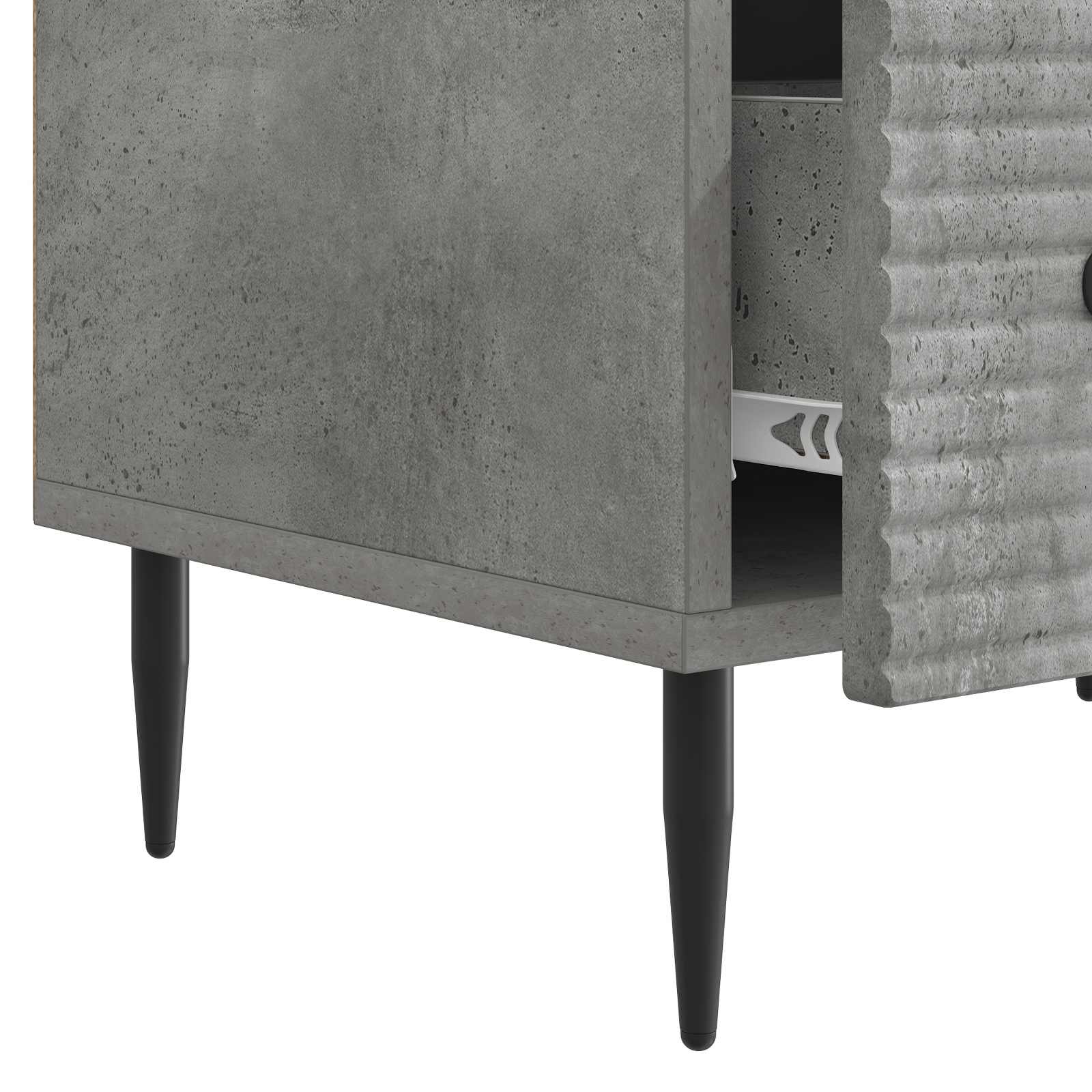 TV ormar Betonska siva 147 x 34,5 x 30 cm Konstruirano drvo
