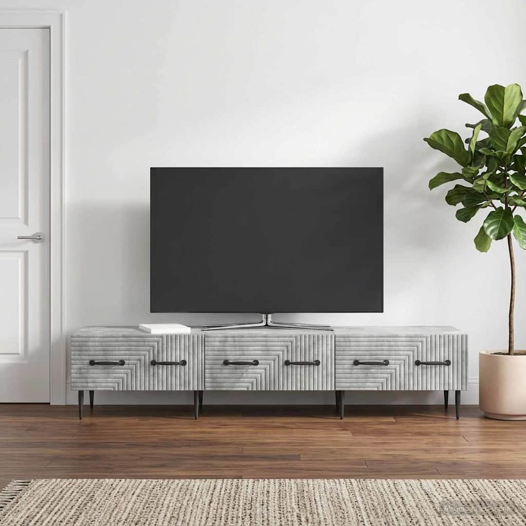 TV ormar Betonska siva 147 x 34,5 x 30 cm Konstruirano drvo