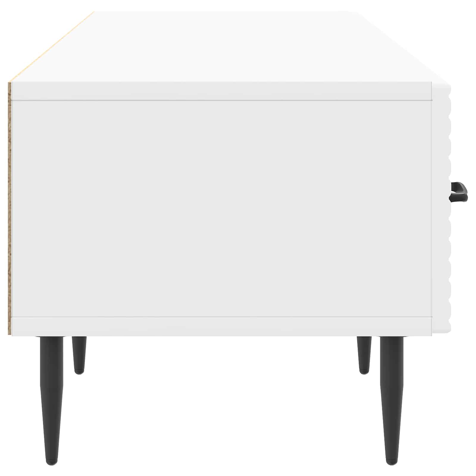 TV ormar s ladicama Bijela visokog sjaja 147 x 34,5 x 30 cm