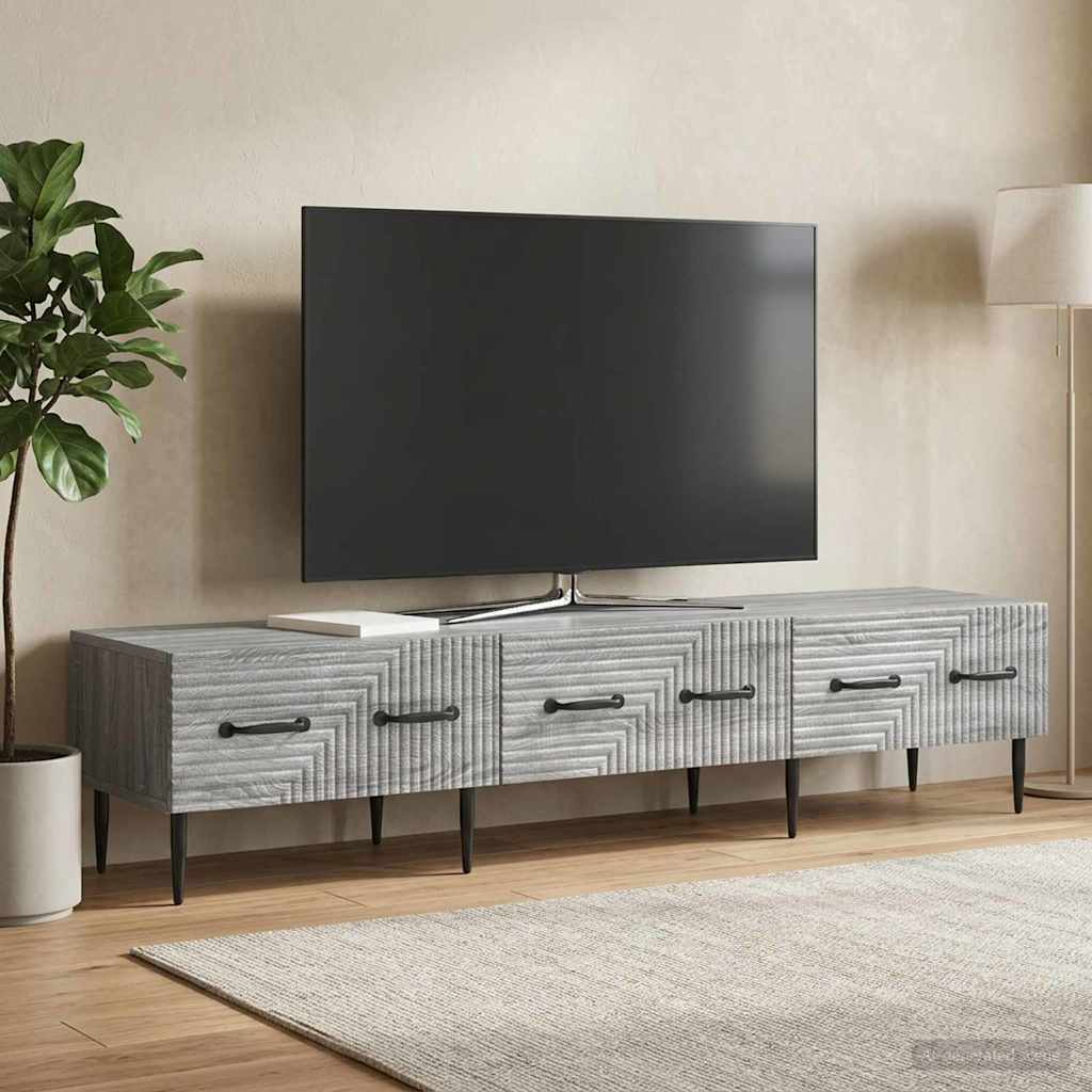 TV ormar Siva sonoma 147 x 34,5 x 30 cm Konstruirano drvo