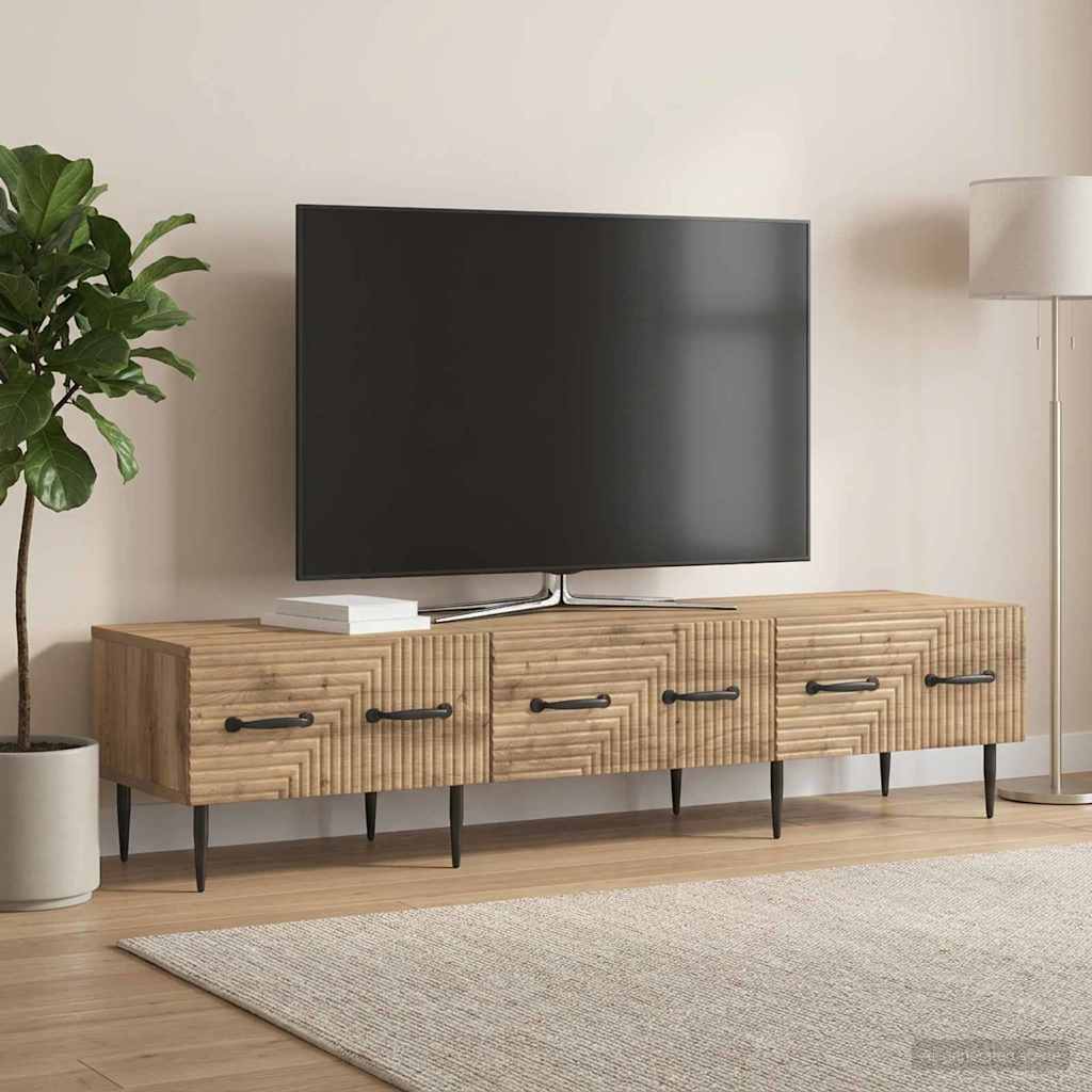 TV ormar 147 x 34,5 x 30 cm Hrast artisan Konstruirano drvo