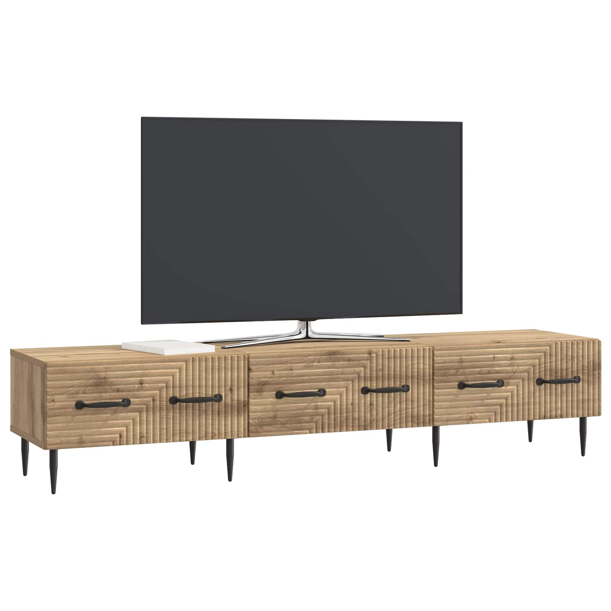 TV ormar 147 x 34,5 x 30 cm Hrast artisan Konstruirano drvo