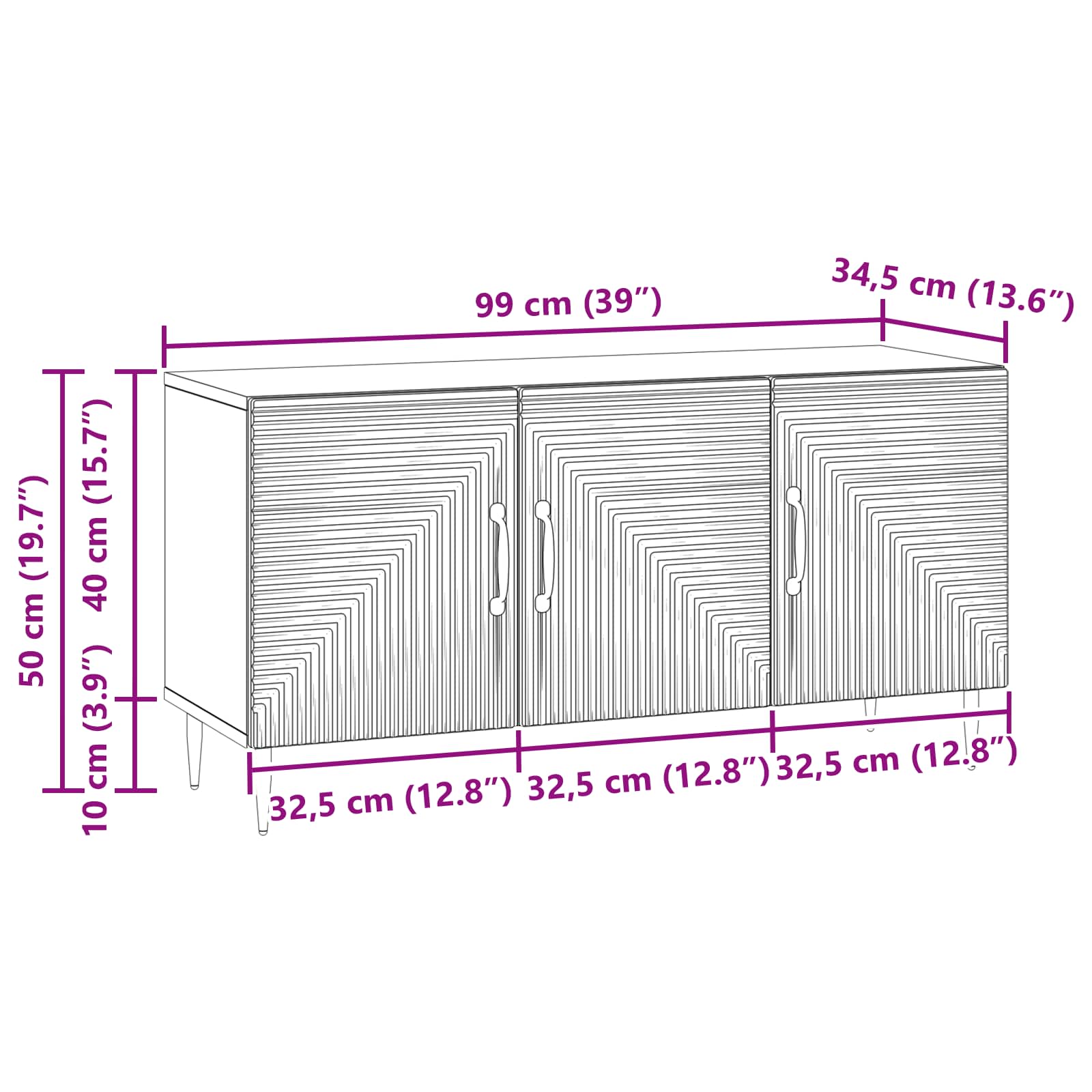 TV ormar Hrast sonoma 99 x 34,5 x 50 cm Konstruirano drvo