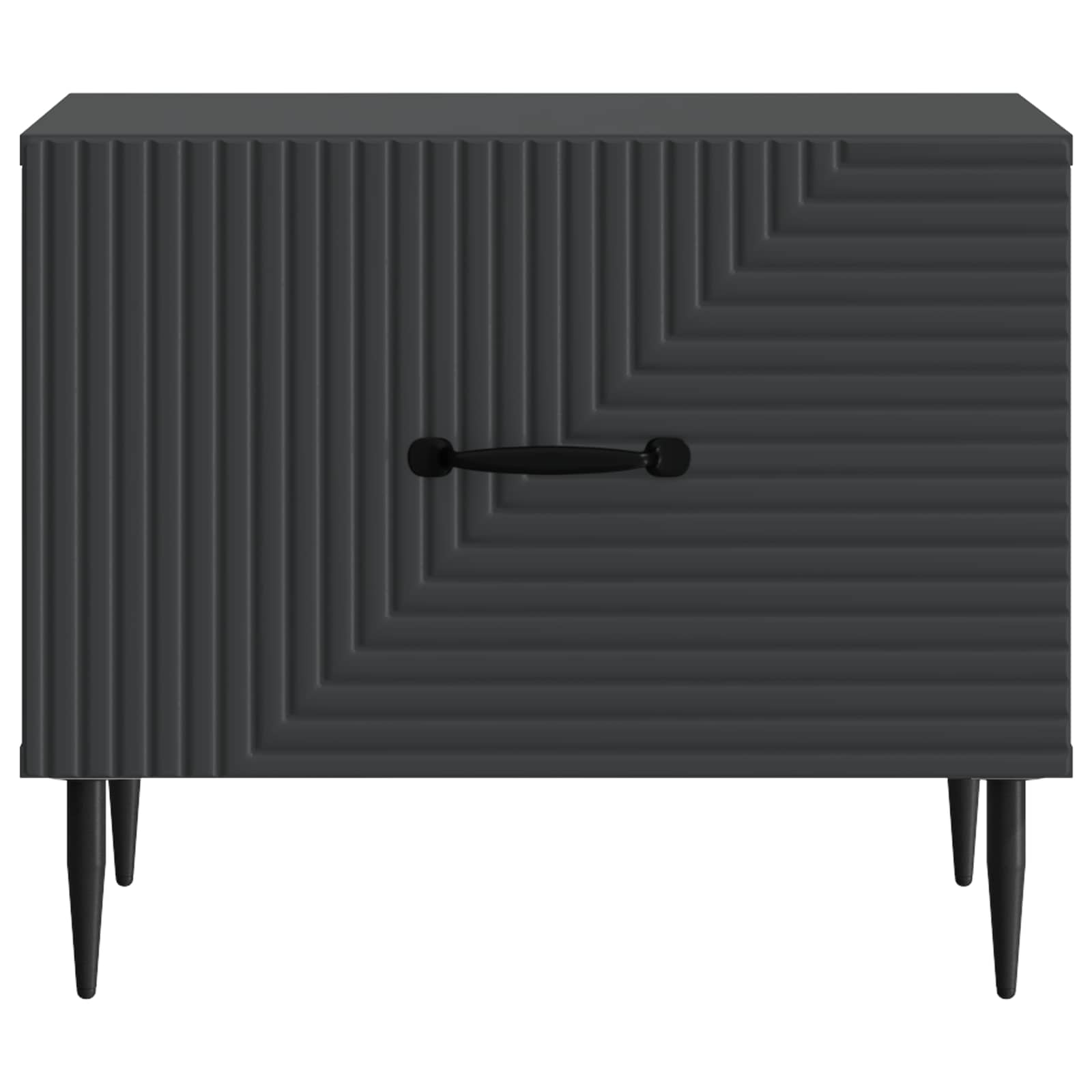 Kava Stol s ladicama Crna 49 x 50 x 40 cm Konstruirano drvo
