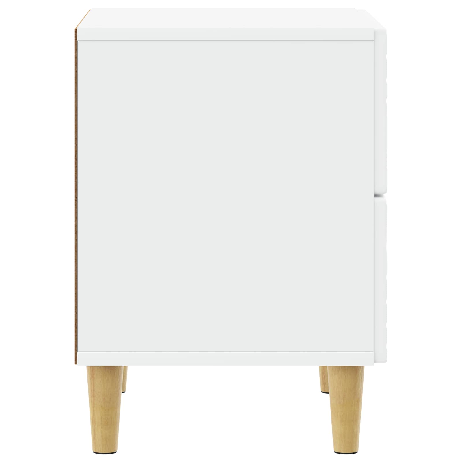 Noćni ormarić 2 pcs Bijela 43 x 34,5 x 48 cm Konstruirano drvo