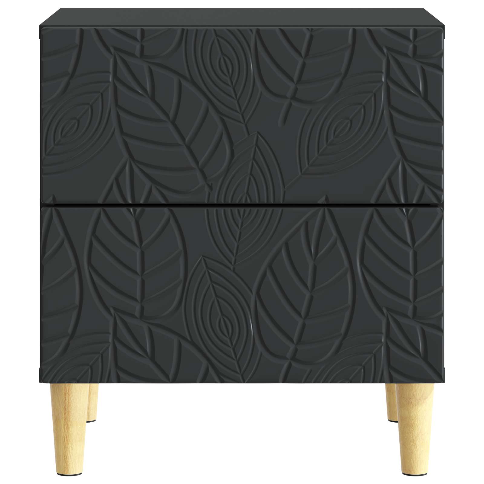 Noćni ormarić 2 pcs Crna 43 x 34,5 x 48 cm Konstruirano drvo