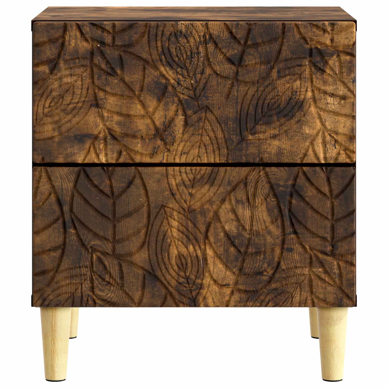 Noćni ormarić 2 pcs Dimljeni hrast 43 x 34,5 x 48 cm