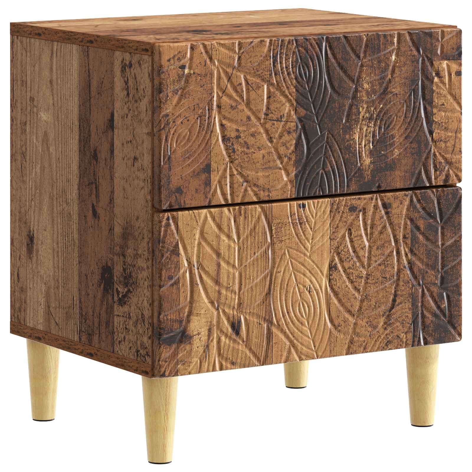 Noćni ormarić 2 pcs Staro drvo 43 x 34,5 x 48 cm