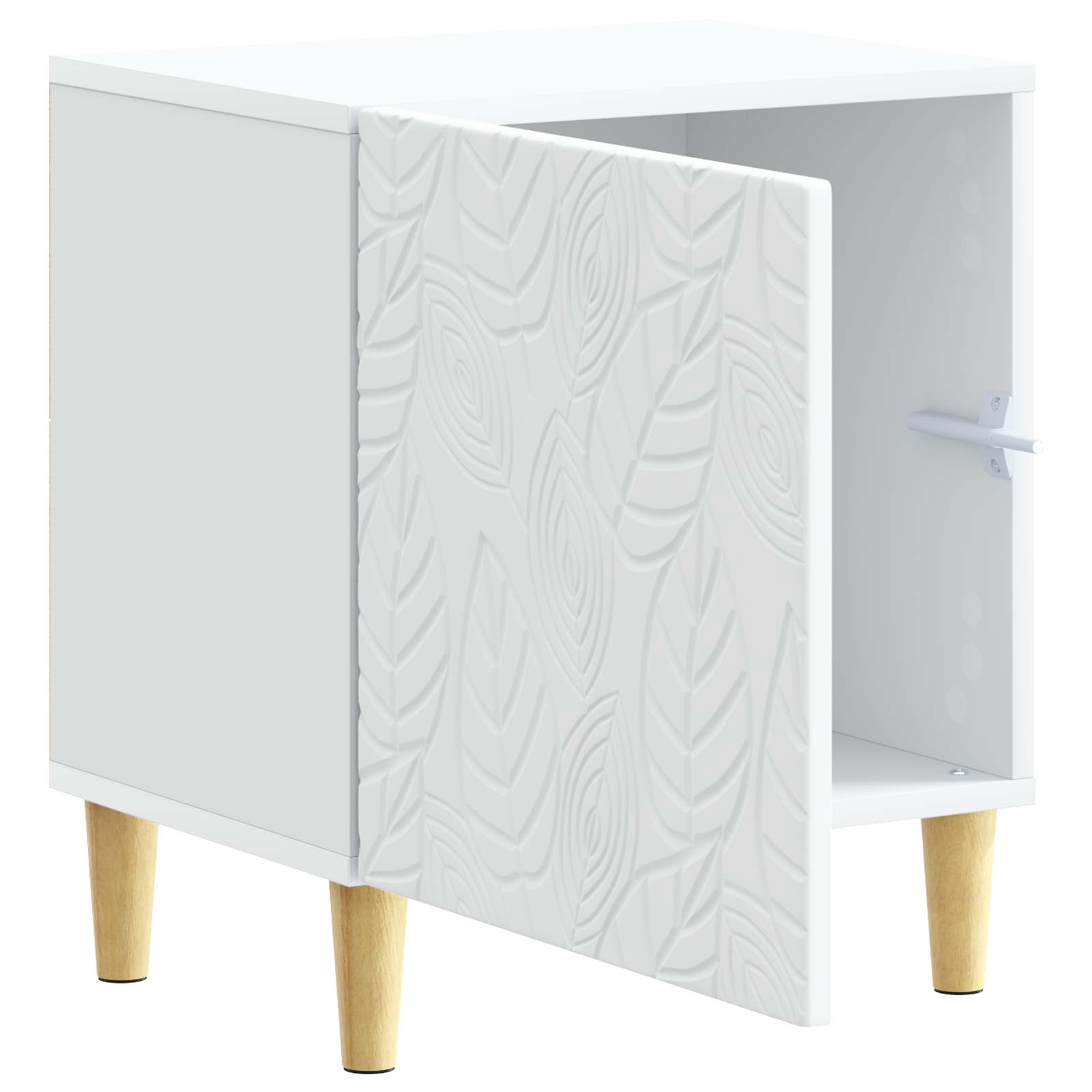 Noćni ormarić 2 pcs Bijela 43 x 34,5 x 50 cm Konstruirano drvo