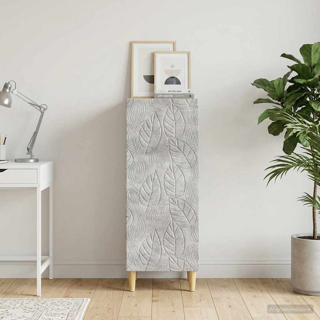 Kreveta Betonska siva 33 x 34,5 x 90 cm Konstruirano drvo