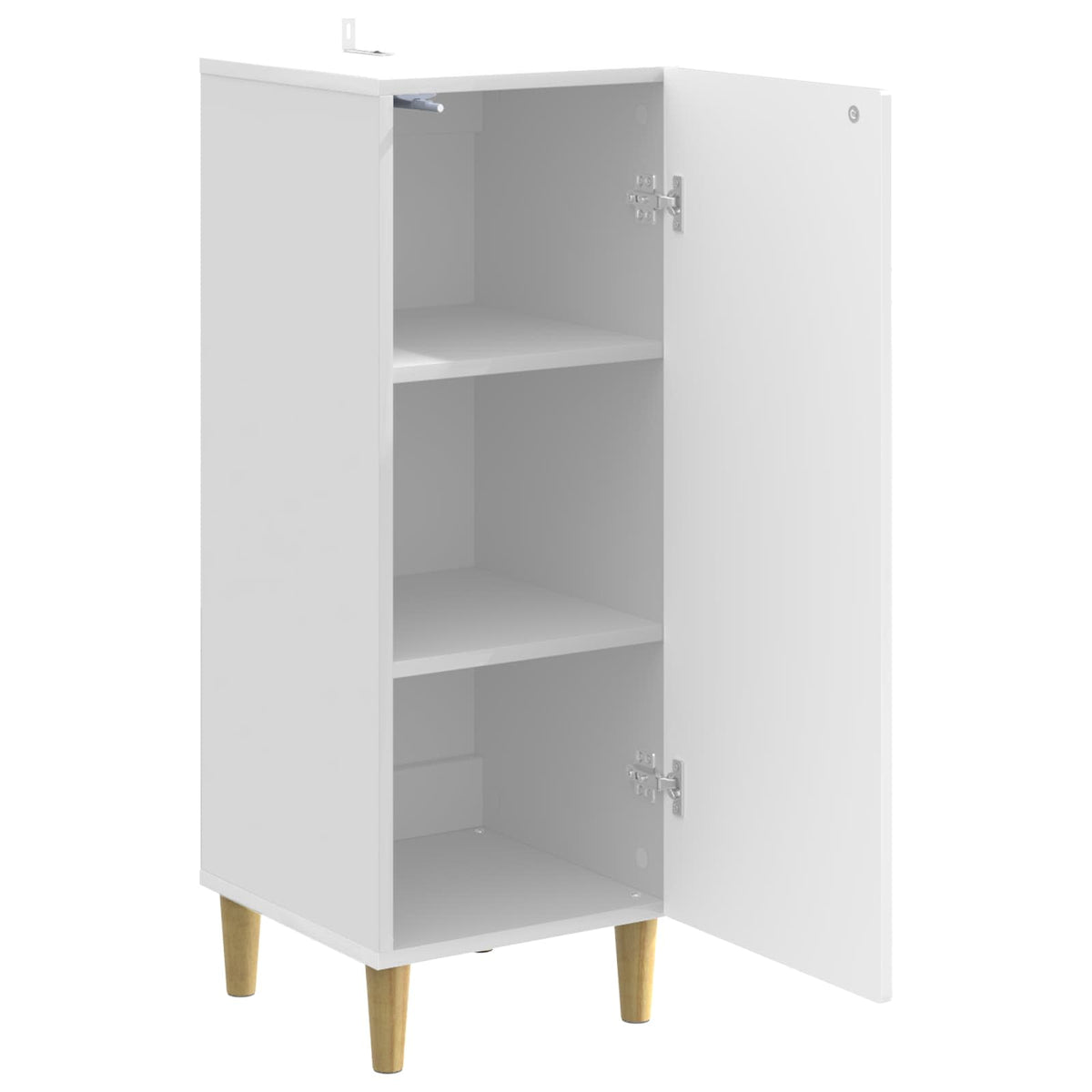 Kreveta Bijela visokog sjaja 33 x 34,5 x 90 cm