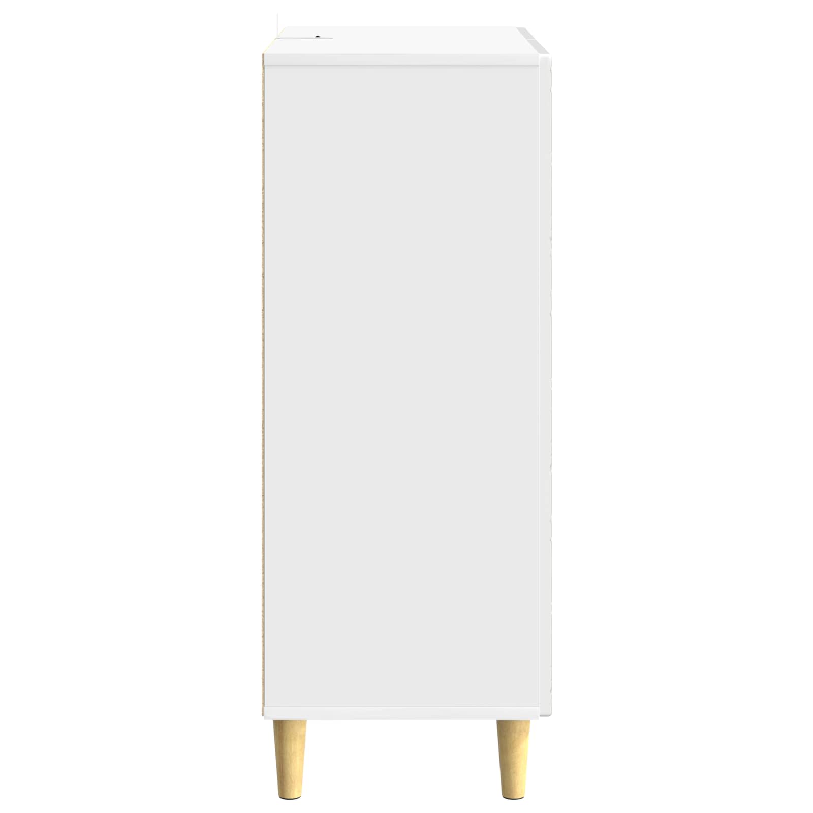 Kreveta Bijela visokog sjaja 33 x 34,5 x 90 cm