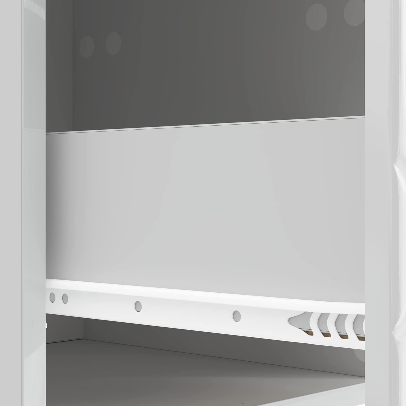 Ormar s ladicama Bijela visokog sjaja 66 x 34,5 x 90 cm