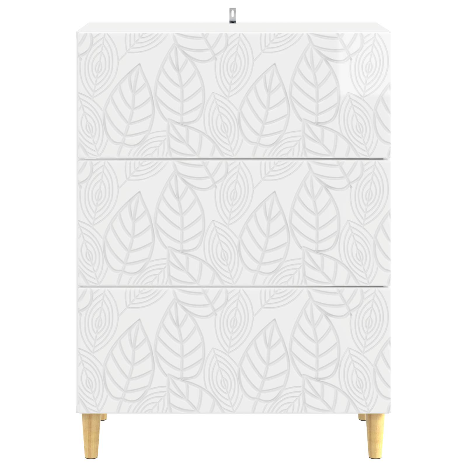 Ormar s ladicama Bijela visokog sjaja 66 x 34,5 x 90 cm