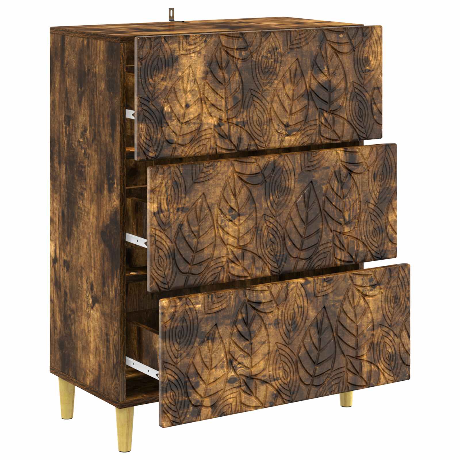 Ormar s ladicama Dimljeni hrast 66 x 34,5 x 90 cm