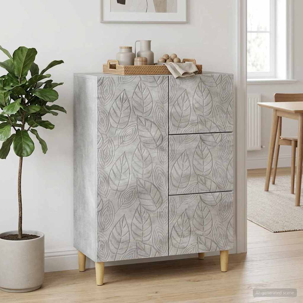 Kreveta Betonska siva 66 x 34,5 x 90 cm Konstruirano drvo