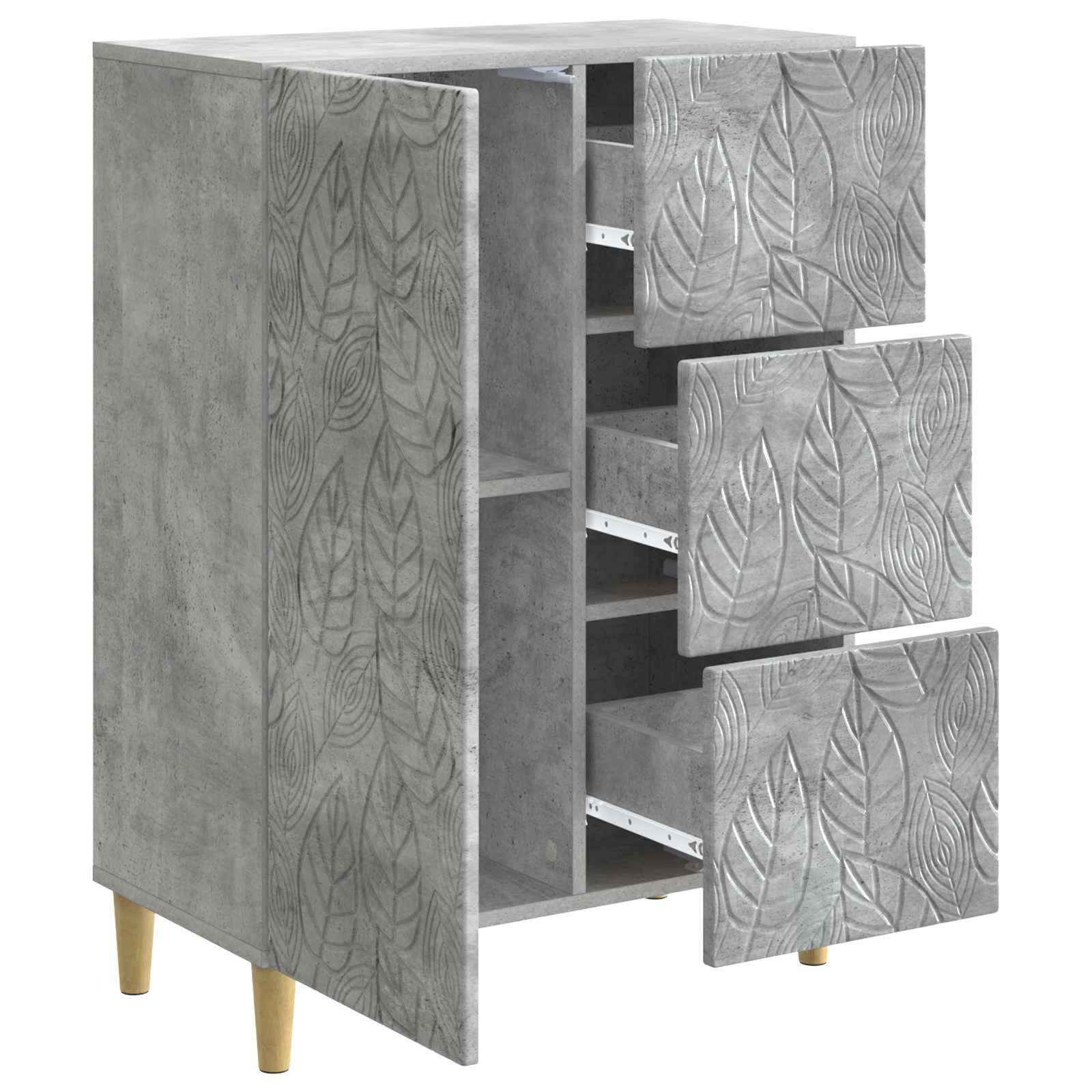 Kreveta Betonska siva 66 x 34,5 x 90 cm Konstruirano drvo