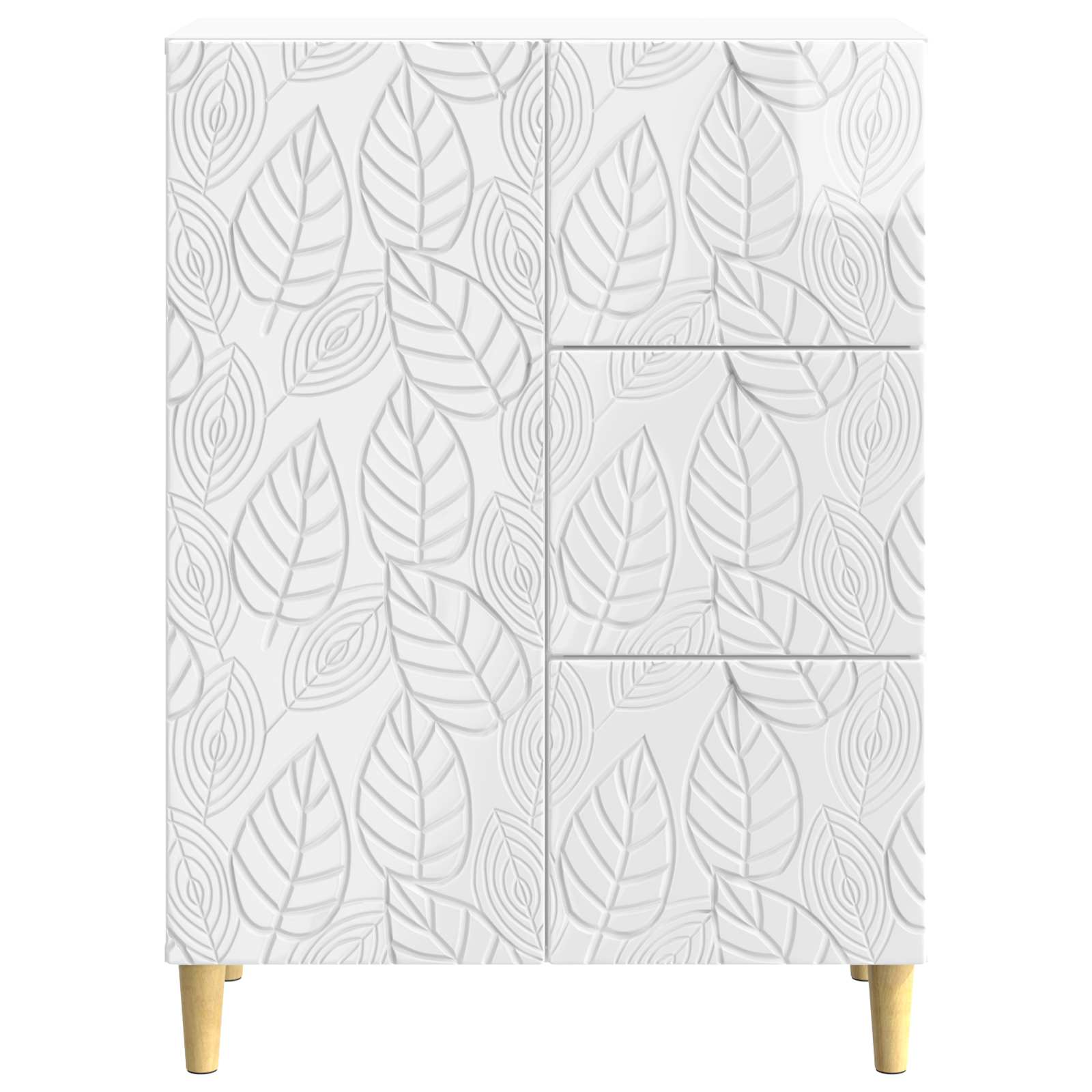 Kreveta Bijela visokog sjaja 66 x 34,5 x 90 cm
