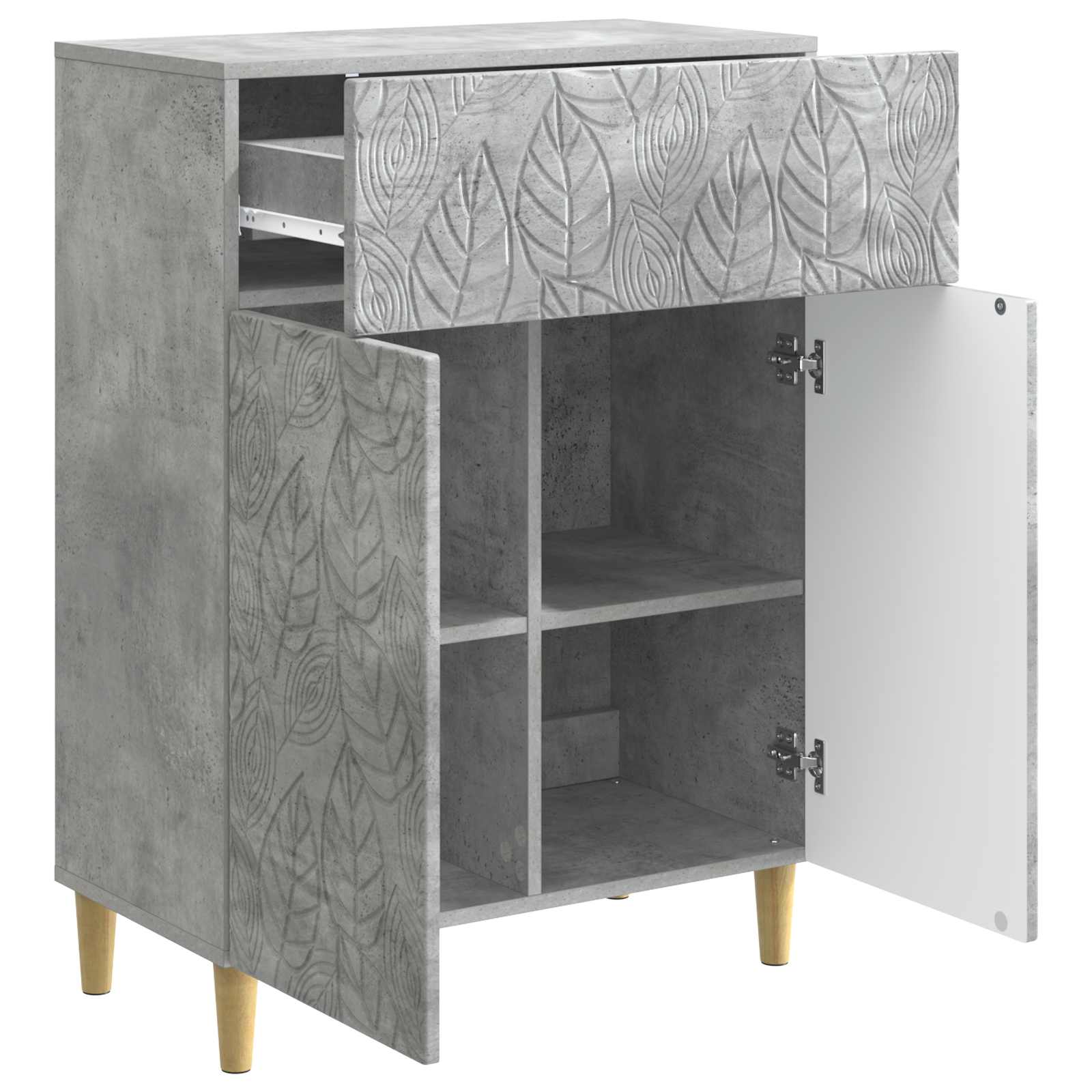 Kreveta Betonska siva 66 x 34,5 x 90 cm Konstruirano drvo