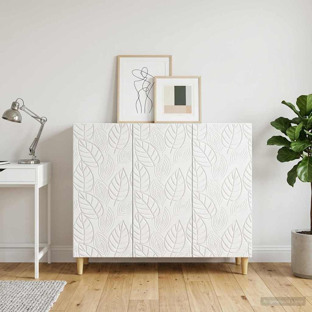 Kreveta Bijela visokog sjaja 89 x 34,5 x 80 cm