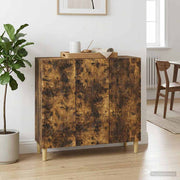 Kreveta Dimljeni hrast 89 x 34,5 x 80 cm Konstruirano drvo