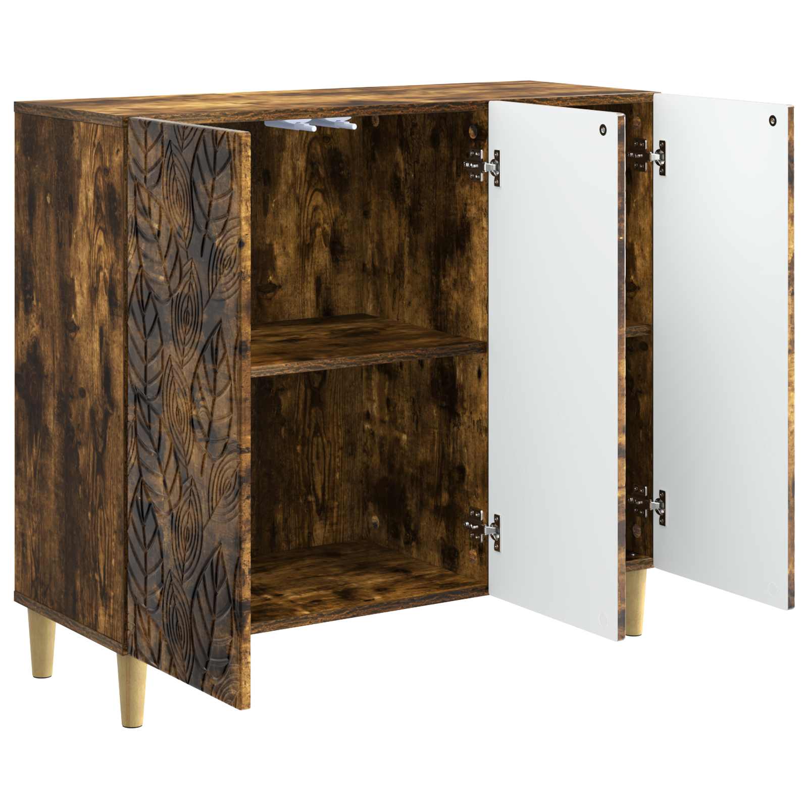 Kreveta Dimljeni hrast 89 x 34,5 x 80 cm Konstruirano drvo