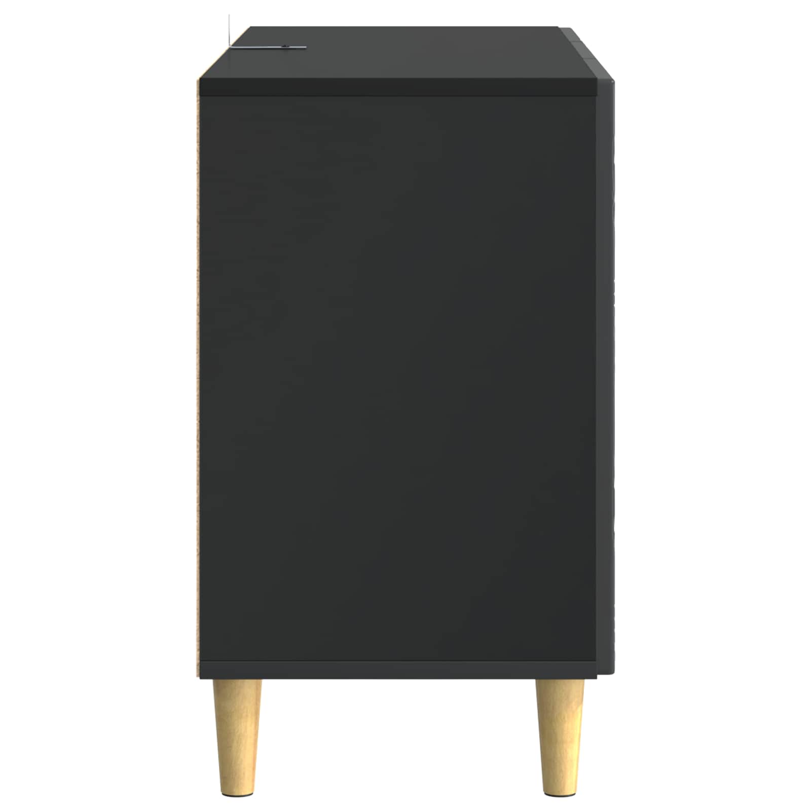 Kreveta Crna 89 x 34,5 x 60 cm Konstruirano drvo