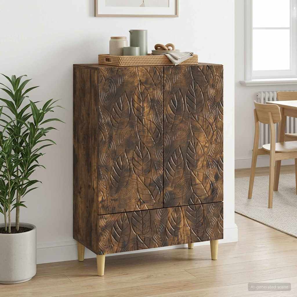 Kreveta Dimljeni hrast 66 x 34,5 x 95 cm Konstruirano drvo